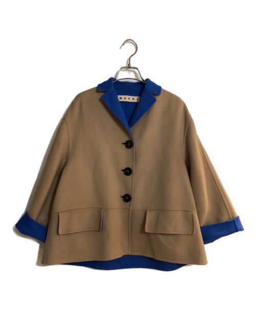 中古・古着通販】MARNI (マルニ) カシミヤ混リバーシブルリバーコート ベージュ×ブルー サイズ:36｜ブランド・古着通販  トレファク公式【TREFAC FASHION】スマホサイト