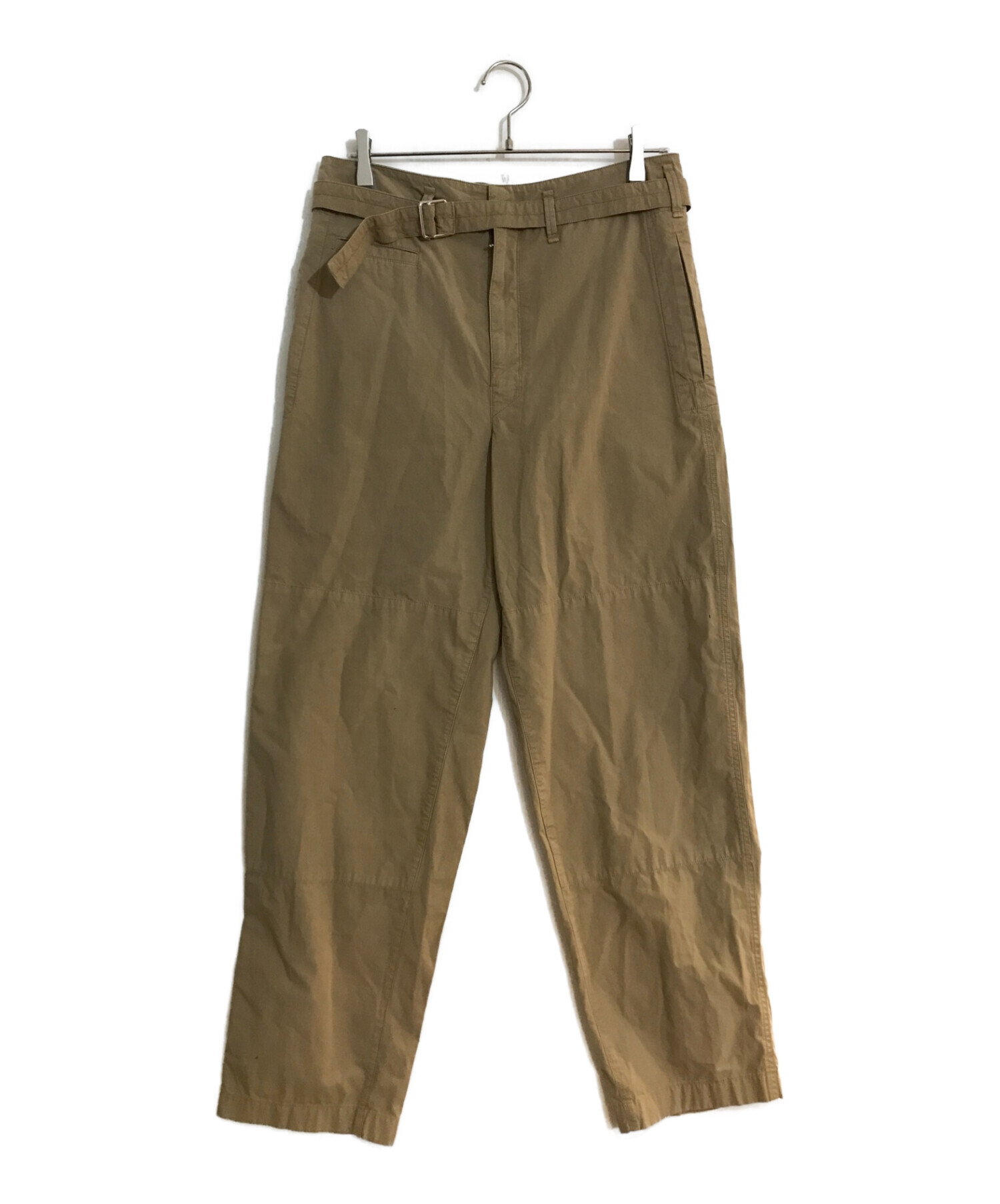 中古・古着通販】LEMAIRE (ルメール) Belted pants/ベルテッドパンツ 