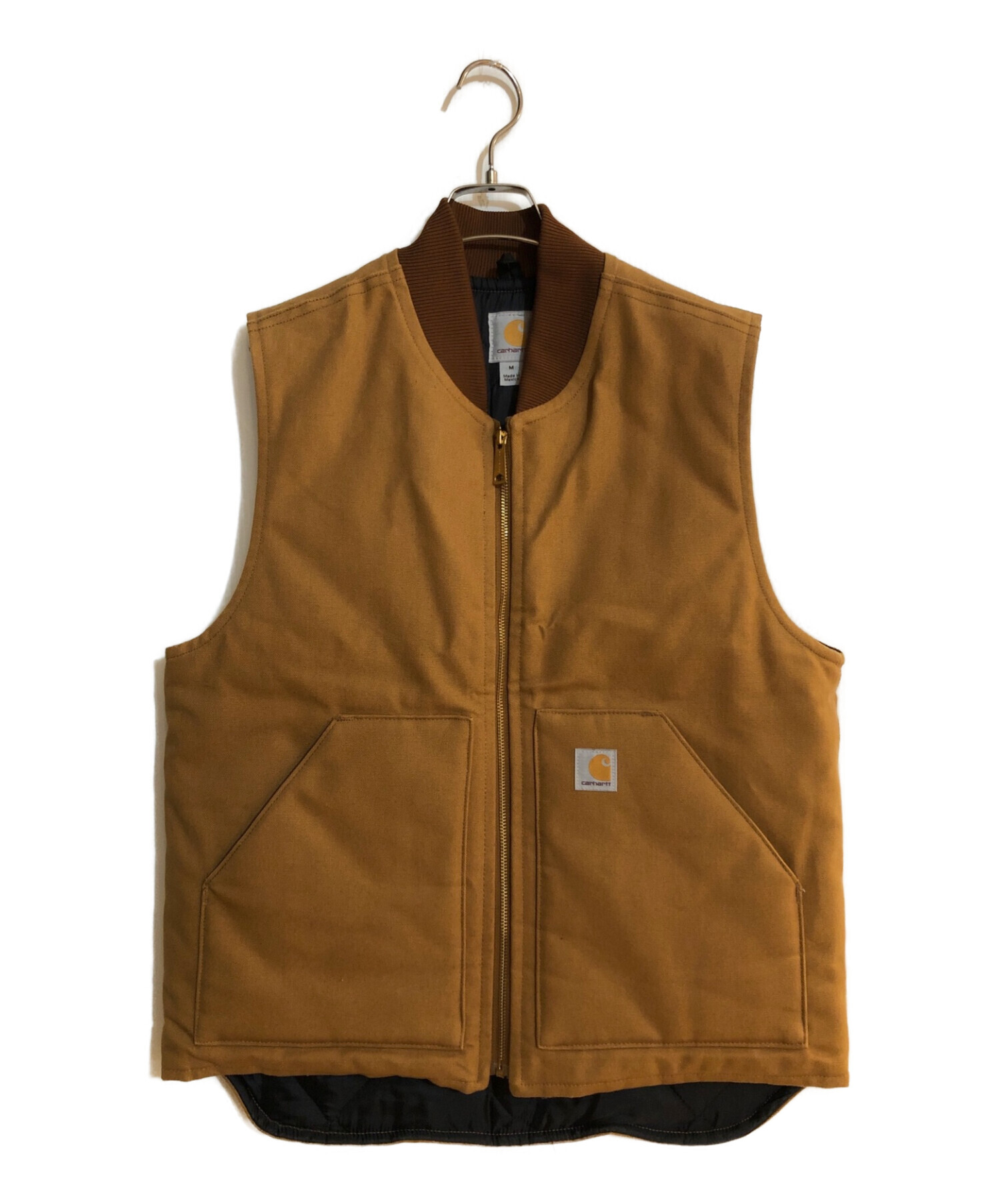 CarHartt (カーハート) ダックベスト ブラウン サイズ:M