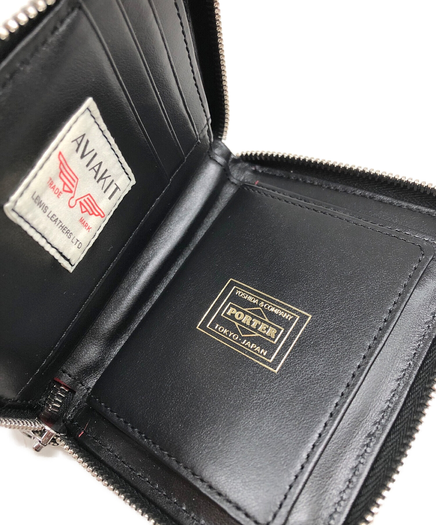 Lewis Leathers POTERルイスレザー ポーター 二つ折り財布 - 折り財布