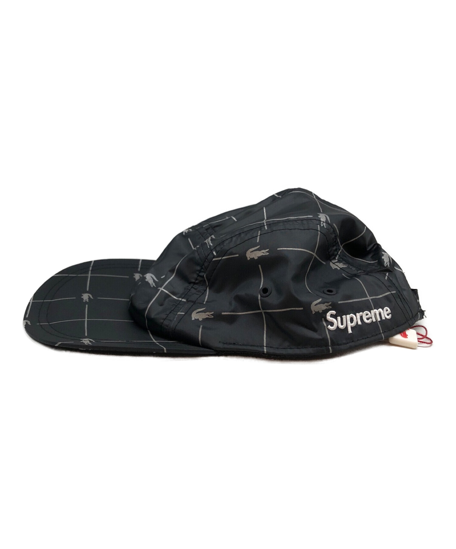 Supreme (シュプリーム) LACOSTE LIVE (ラコステライブ) Nylon CAP/キャップ ブラック 未使用品