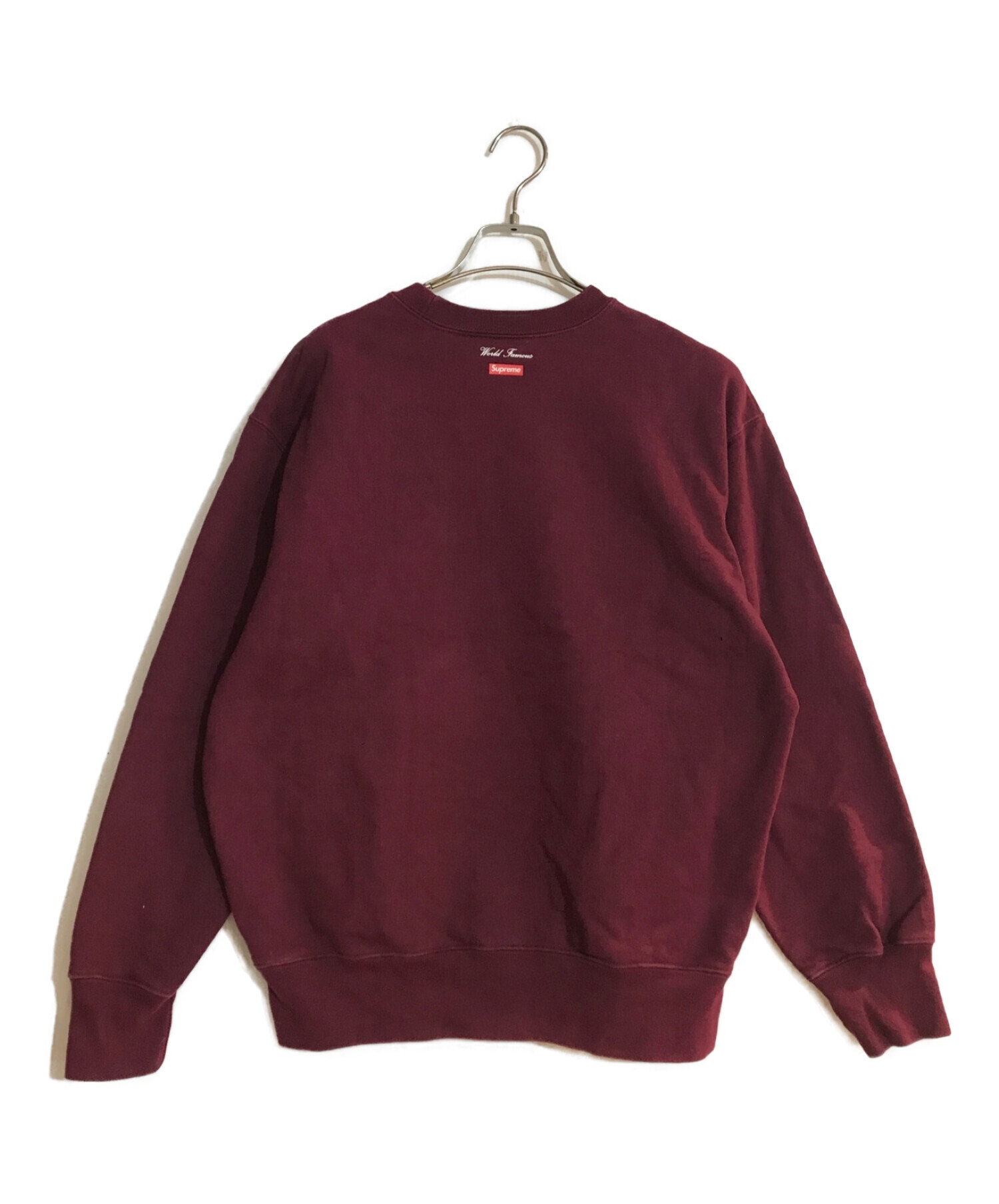 Supreme (シュプリーム) 20AW Aerial Crewneck/エアリアル フォトプリント クルーネック レッド サイズ:S