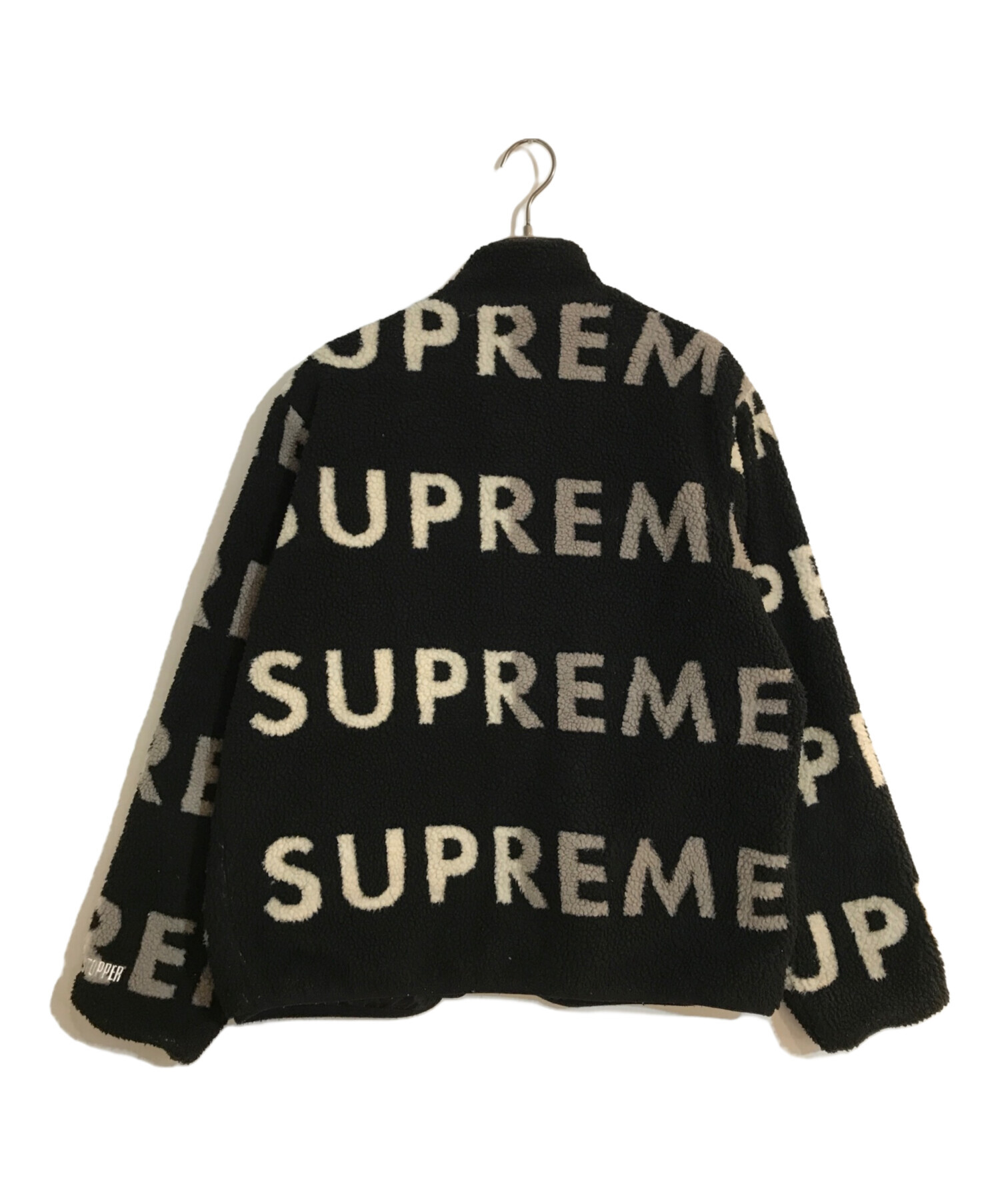 中古・古着通販】Supreme (シュプリーム) REVERSIBLE LOGO FLEECE JACKET/リバーシブルロゴフリースジャケット  ブラック サイズ:Ｍ｜ブランド・古着通販 トレファク公式【TREFAC FASHION】スマホサイト