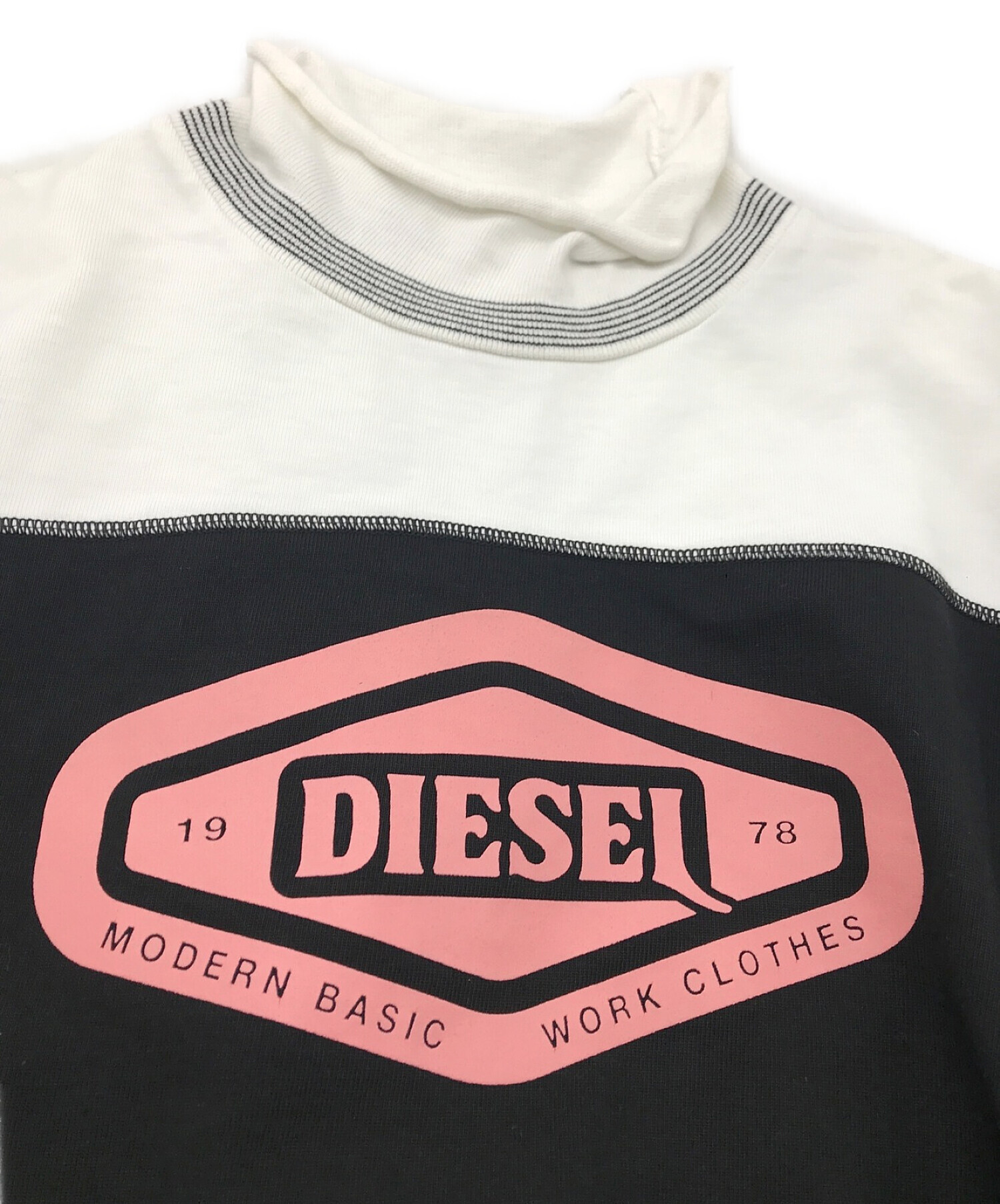 中古・古着通販】DIESEL (ディーゼル) S-Ollong ブラック×ホワイト