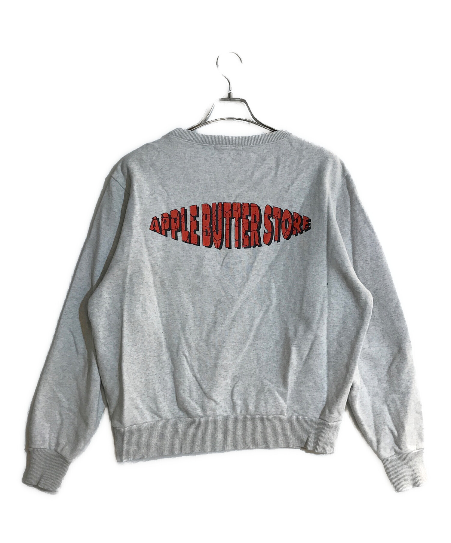 BoTT (ボット) APPLE BUTTER STORE (アップルバターストア) CREWNECK SWEAT  SHIRT/クルーネックスウェットシャツ グレー サイズ:M