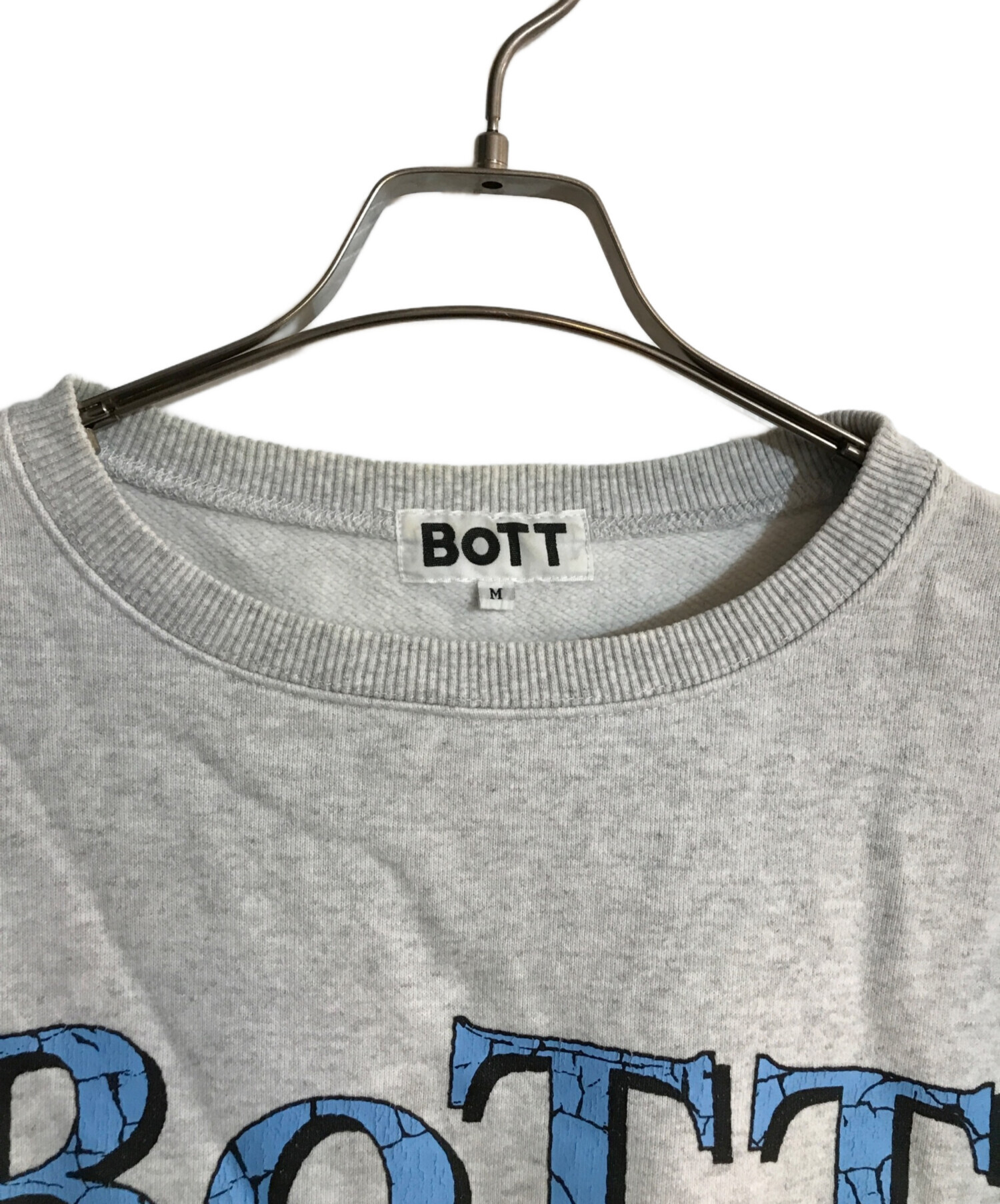 BoTT (ボット) APPLE BUTTER STORE (アップルバターストア) CREWNECK SWEAT  SHIRT/クルーネックスウェットシャツ グレー サイズ:M