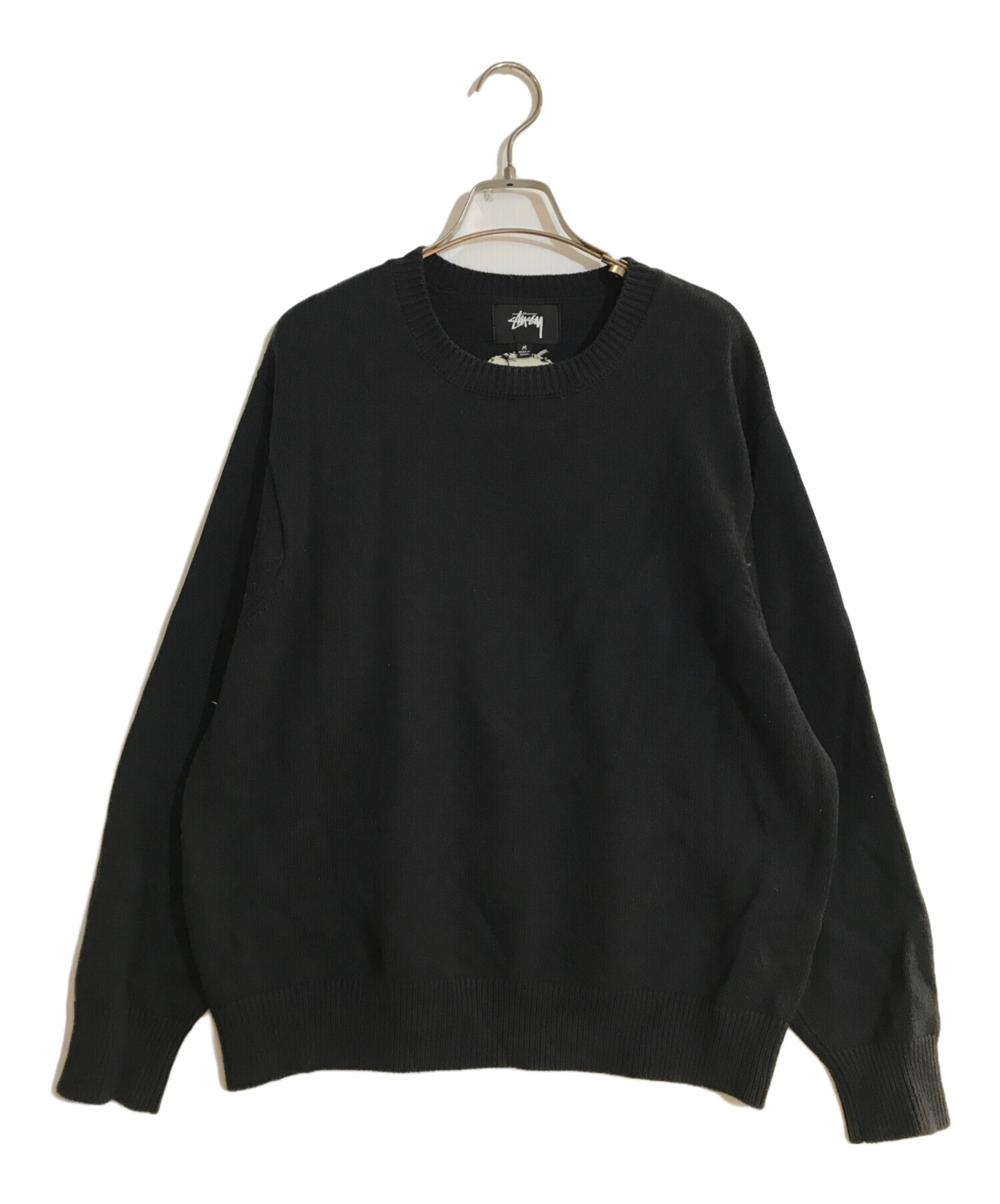 stussy (ステューシー) BENT CROWN SWEATER/ベントクラウンセーター ブラック サイズ:M