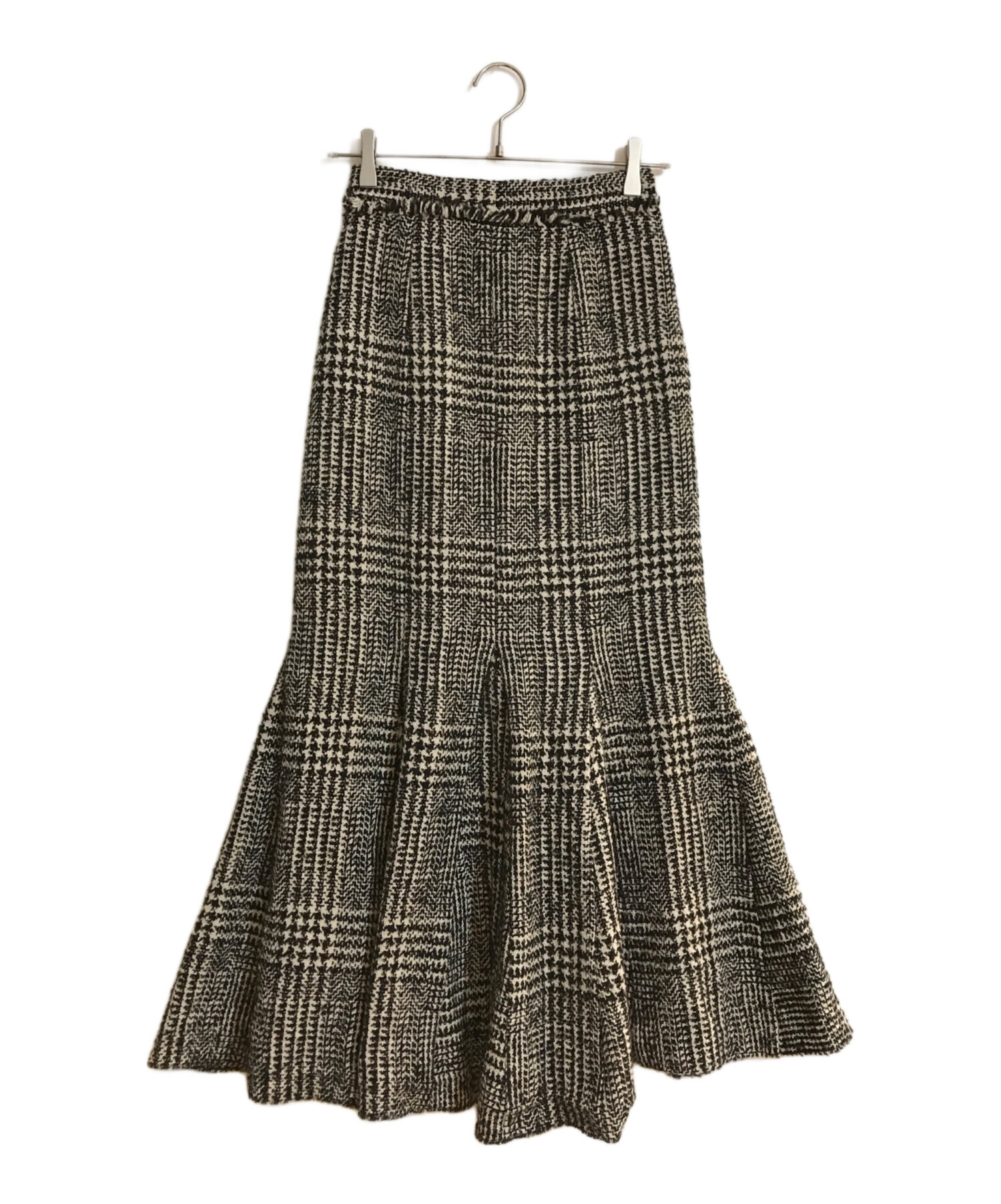 ROSY LUCE (ロージールーチェ) CHECK TWEED MERMAID SKIRT/チェックツイードマーメイドスカート グレー サイズ:S