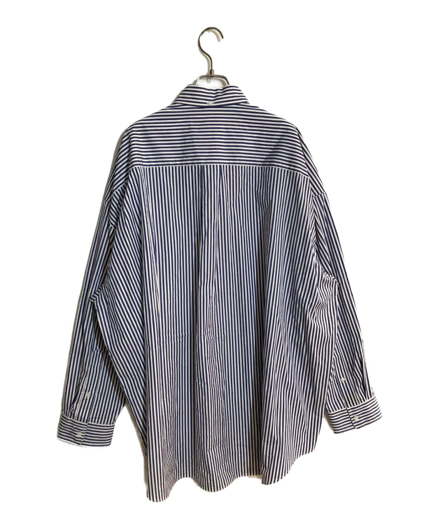 Graphpaper (グラフペーパー) THOMAS MASON Oversized B.D. Shirt ブルー×ホワイト サイズ:SIZE  FREE