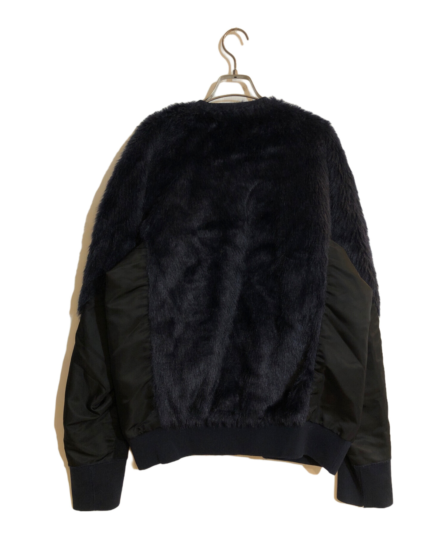 中古・古着通販】TOGA VIRILIS (トーガ ビリリース) Fake fur jersey blouson/フェイクファージャージーブルゾン  ネイビー サイズ:48｜ブランド・古着通販 トレファク公式【TREFAC FASHION】スマホサイト