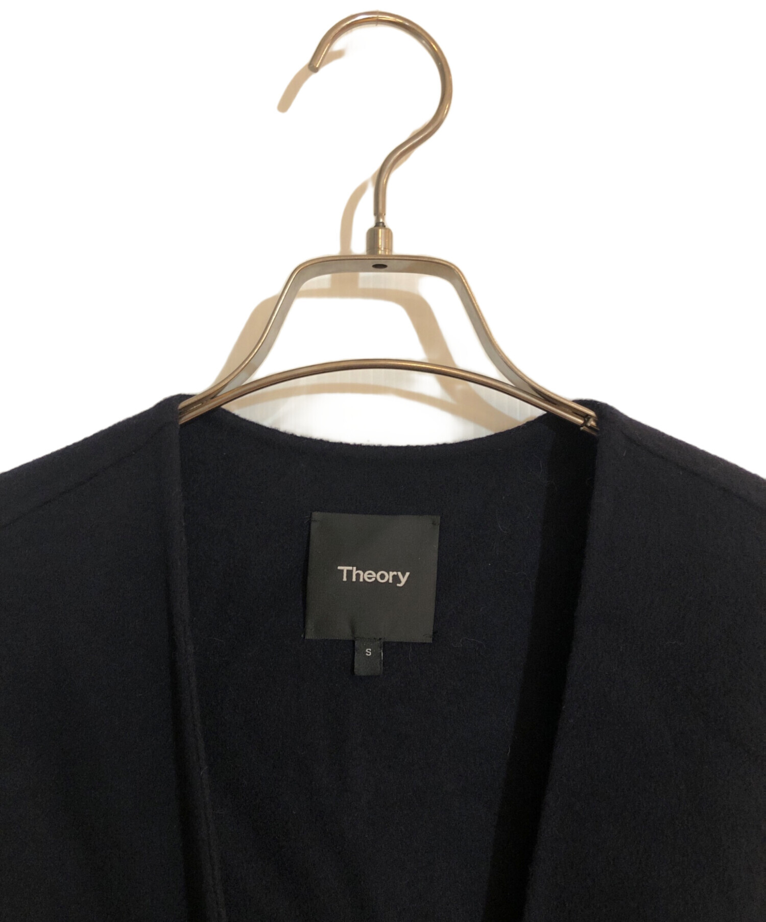 中古・古着通販】theory (セオリー) Luxe New Divide Collarless Coat ネイビー サイズ:S｜ブランド・古着通販  トレファク公式【TREFAC FASHION】スマホサイト