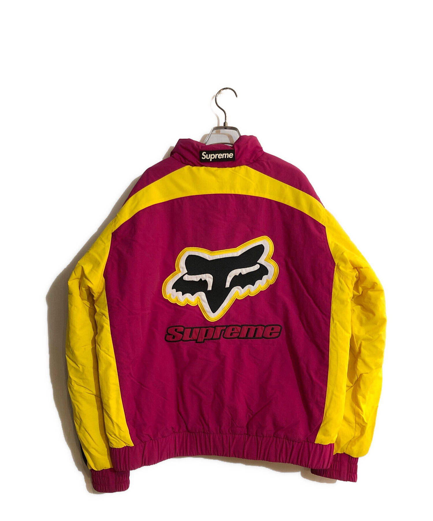 Supreme (シュプリーム) FoxR Racing Puffy Jacket/フォックスレーシング ハウエル パフィ ジャケット ピンク  サイズ:L