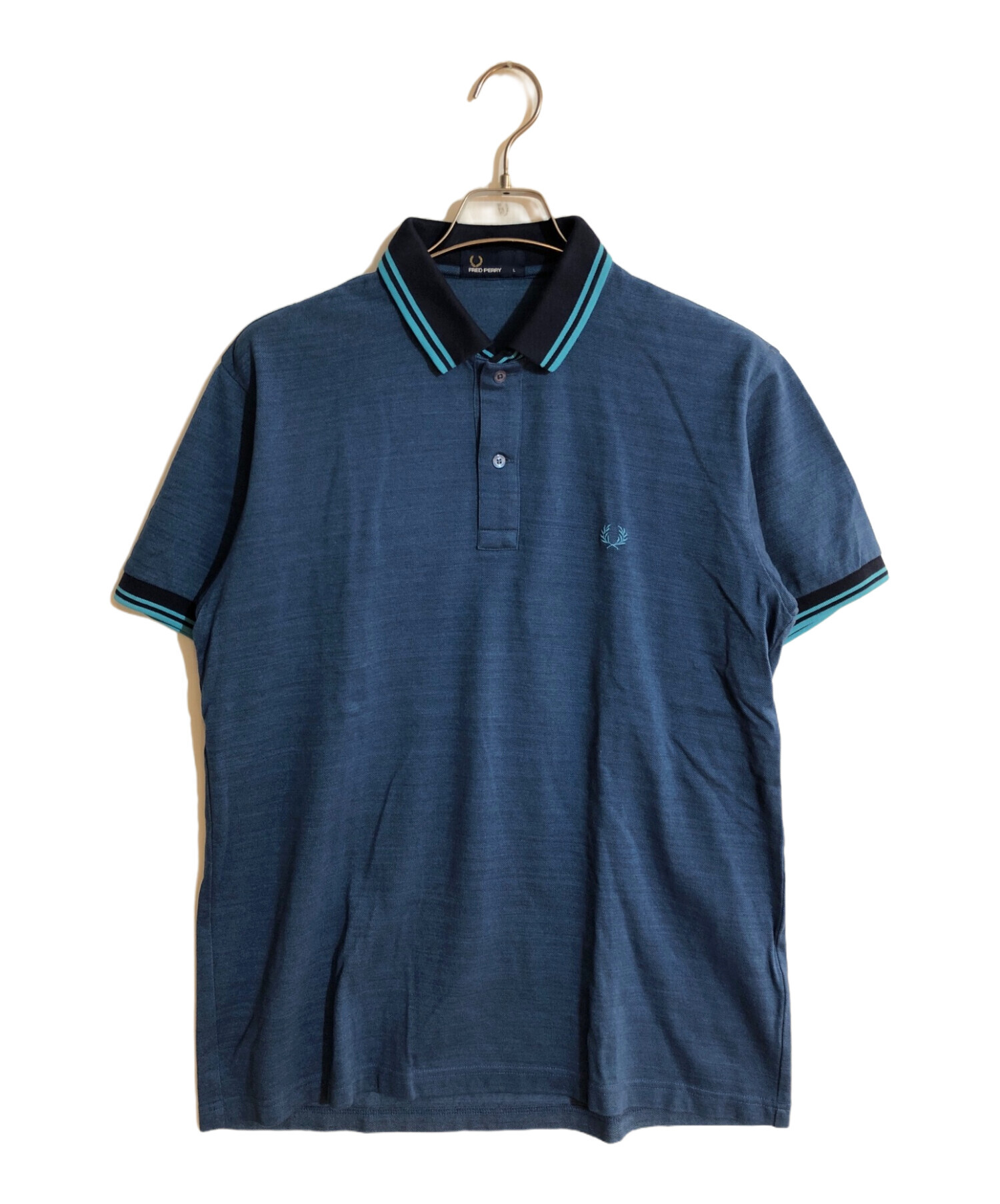 FRED PERRY (フレッドペリー) BEAMS (ビームス) 別注ポロシャツ ネイビー サイズ:L