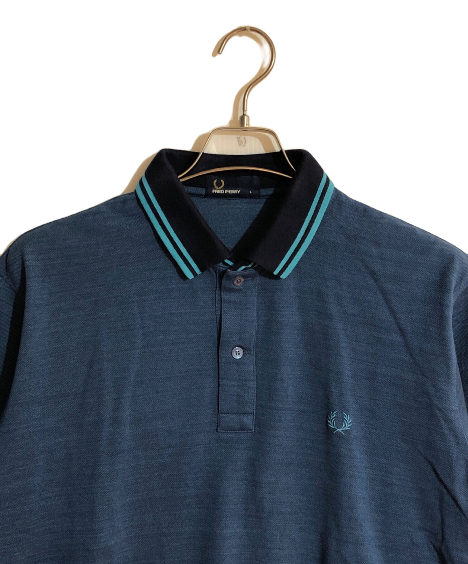 FRED PERRY (フレッドペリー) BEAMS (ビームス) 別注ポロシャツ ネイビー サイズ:L