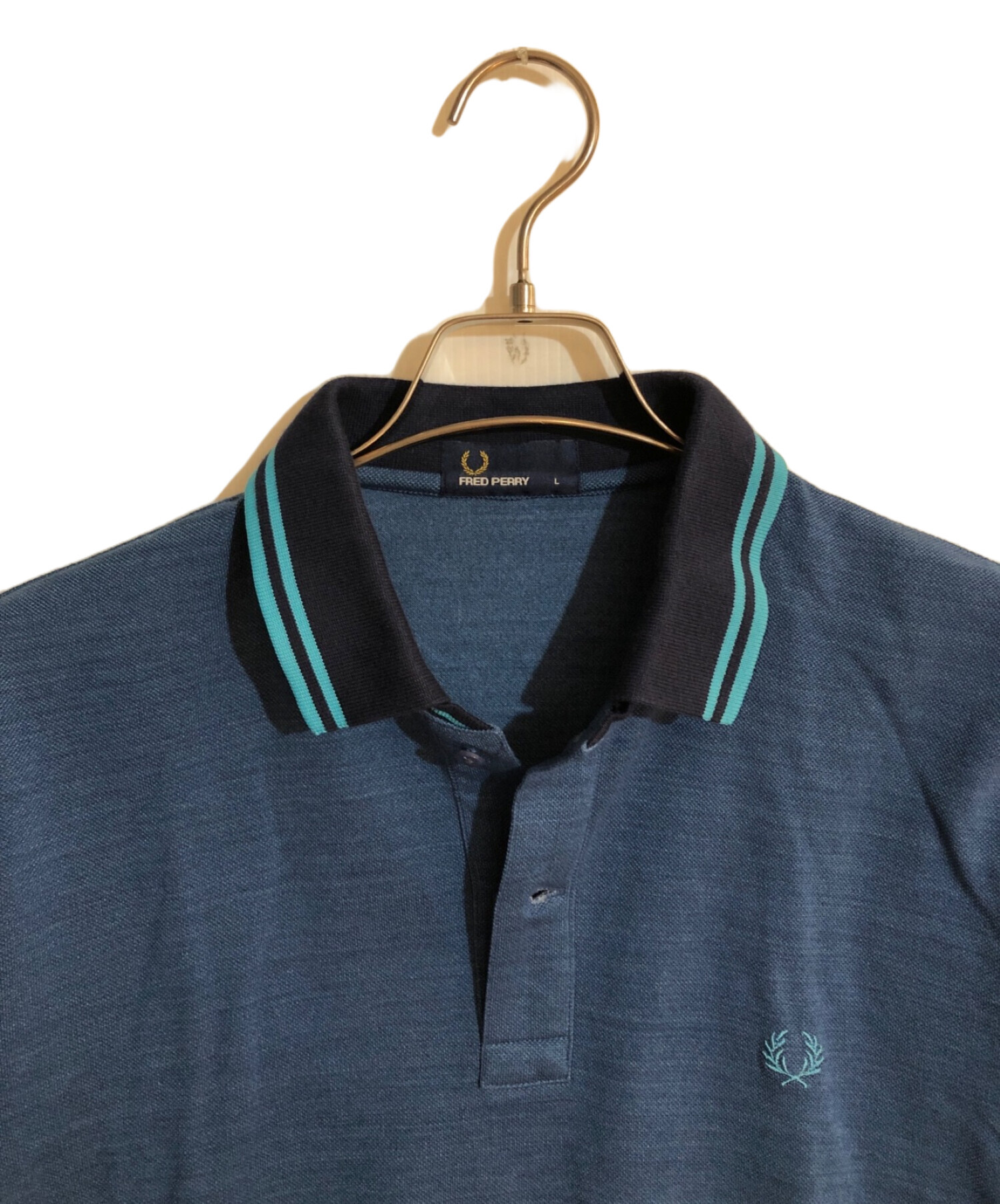 FRED PERRY (フレッドペリー) BEAMS (ビームス) 別注ポロシャツ ネイビー サイズ:L