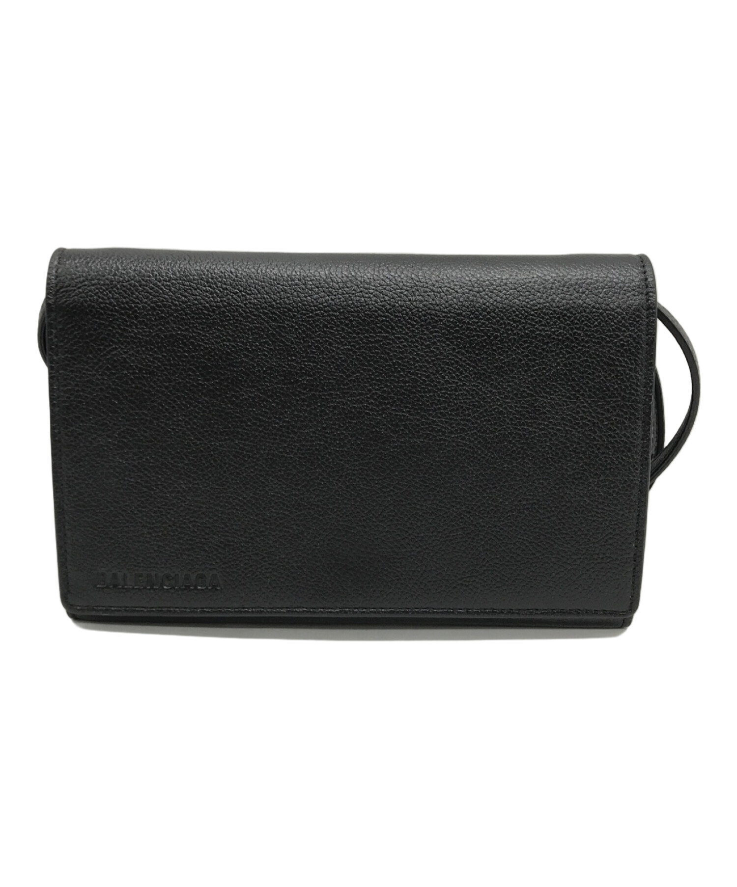 中古・古着通販】BALENCIAGA (バレンシアガ) Small Logo Crossbody Bag/スモールロゴクロスボディバッグ  ブラック｜ブランド・古着通販 トレファク公式【TREFAC FASHION】スマホサイト