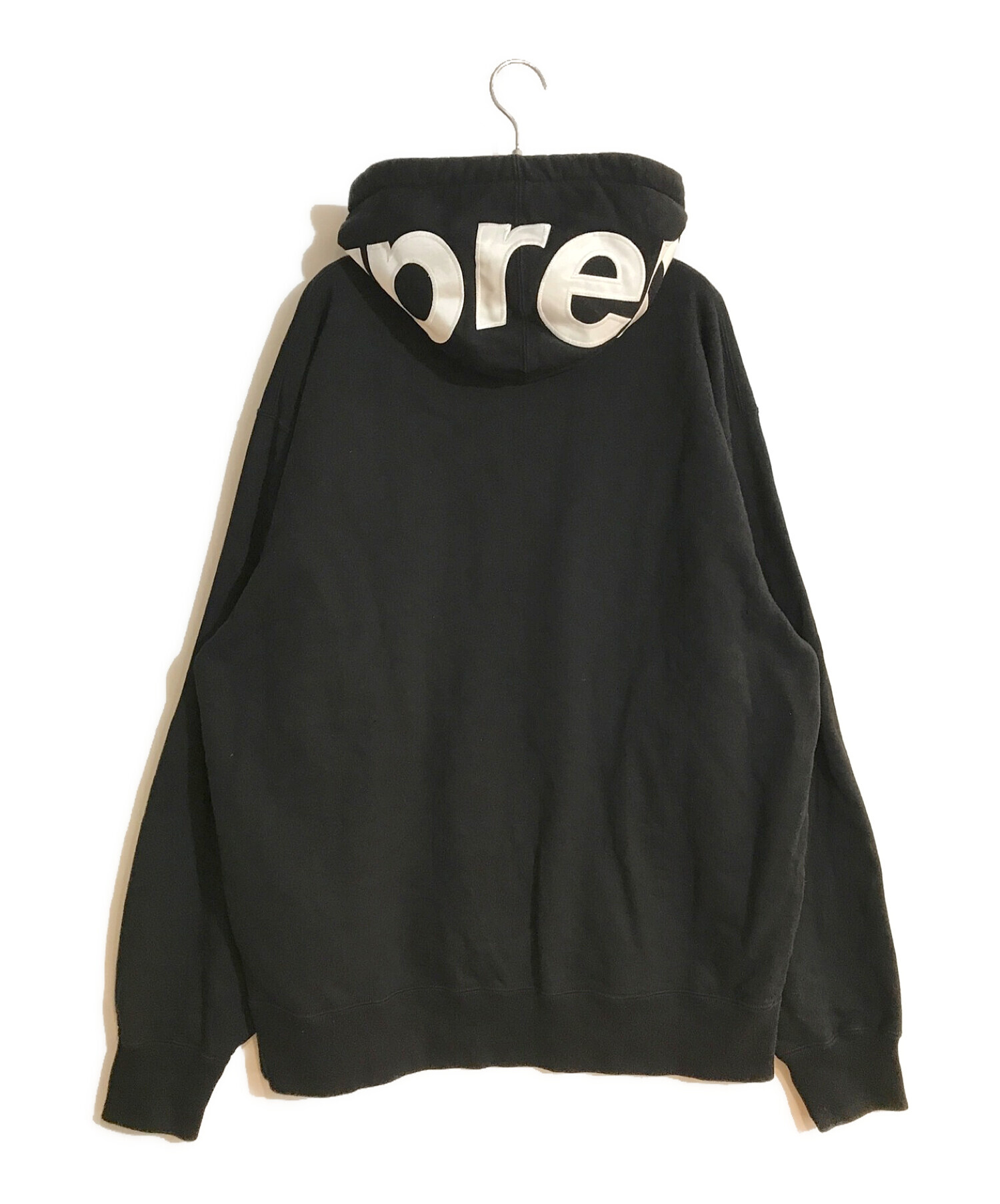 Supreme (シュプリーム) Contrast Hooded Sweatshirt/コントラストフーディースウェットシャツ ブラック  サイズ:SIZE XL