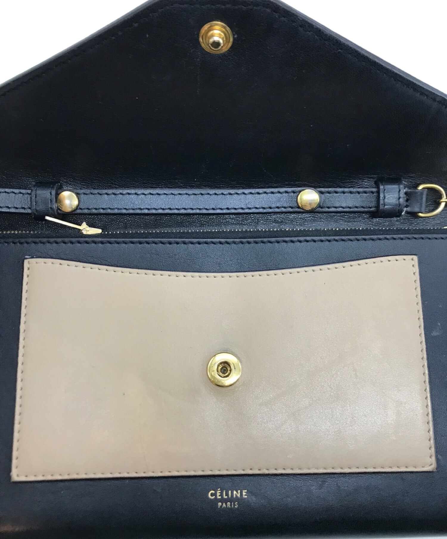 中古・古着通販】CELINE (セリーヌ) ラージフラップ チェーンウォレットショルダーバッグ ブルー｜ブランド・古着通販  トレファク公式【TREFAC FASHION】スマホサイト