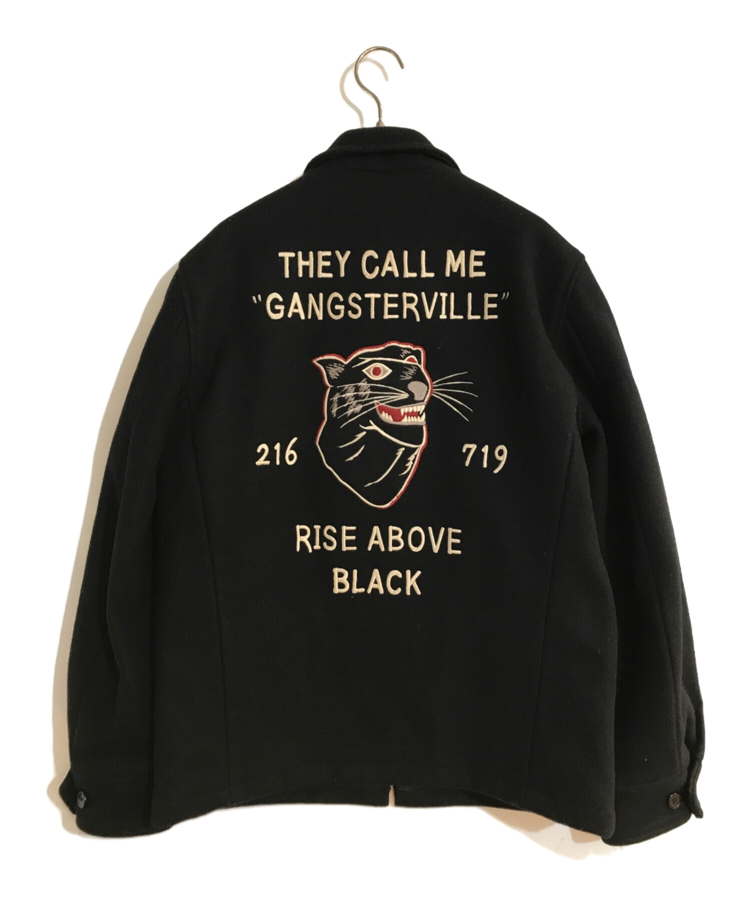 中古・古着通販】GANGSTERVILLE (ギャングスタービル) RISE ABOVE JACKET/ライズアバウジャケット ブラック  サイズ:L｜ブランド・古着通販 トレファク公式【TREFAC FASHION】スマホサイト