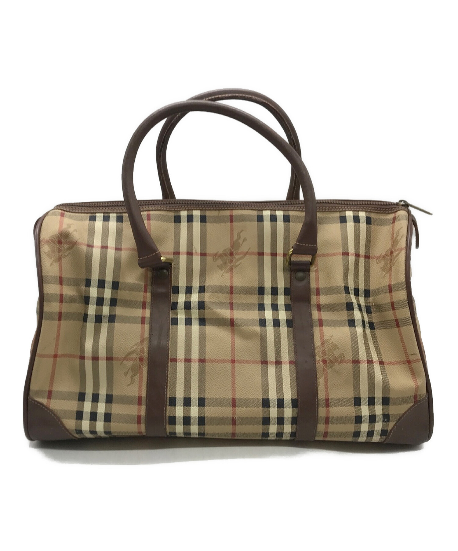 中古・古着通販】Burberry's (バーバリーズ) シャドーホース&ノヴァチェック ボストンバッグ ブラウン｜ブランド・古着通販  トレファク公式【TREFAC FASHION】スマホサイト