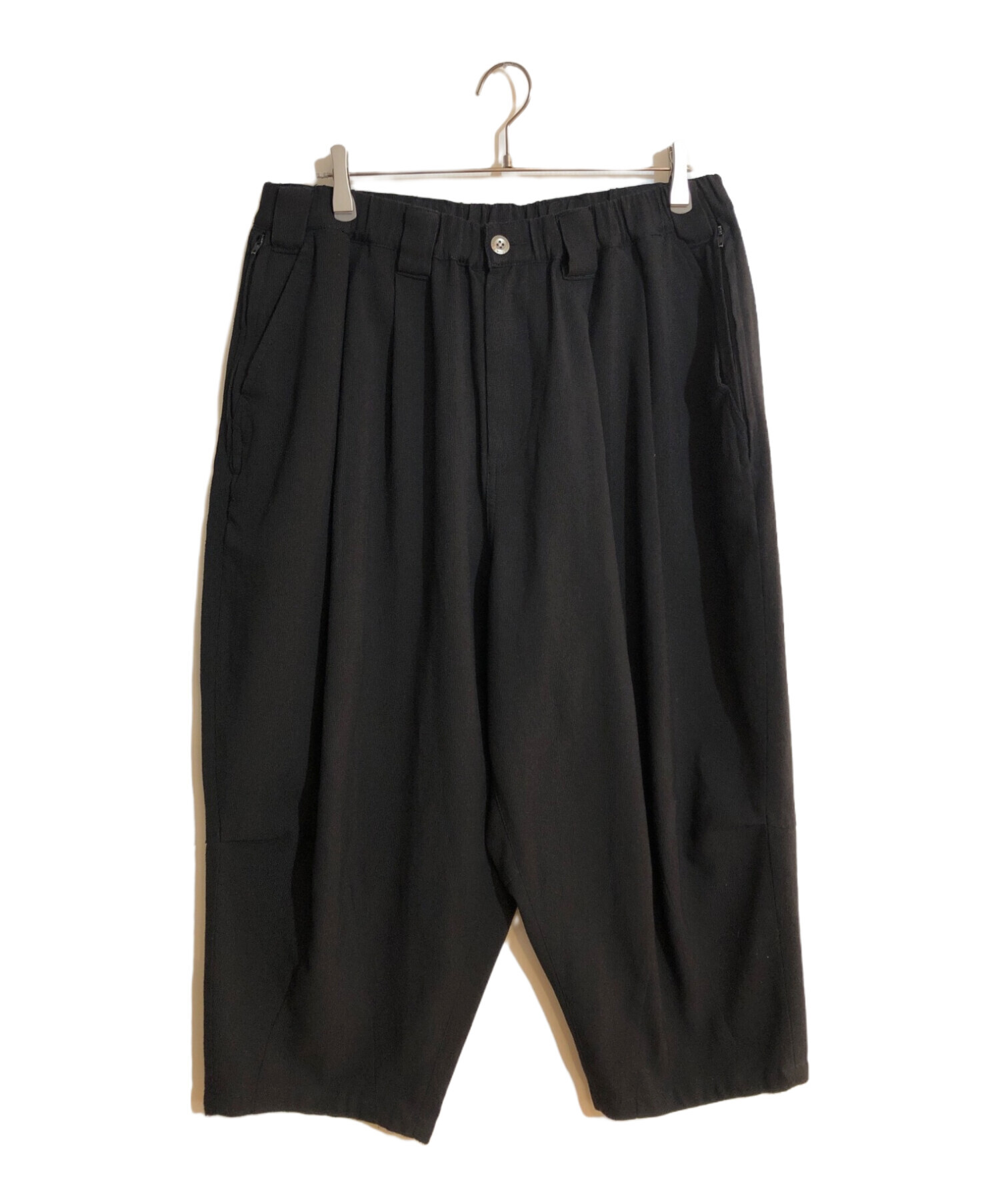 TIGHTBOOTH PRODUCTION (タイトブースプロダクション) SYNTHE CORD CROPPED PANTS/クロップドパンツ  ブラック サイズ:SIZE XL