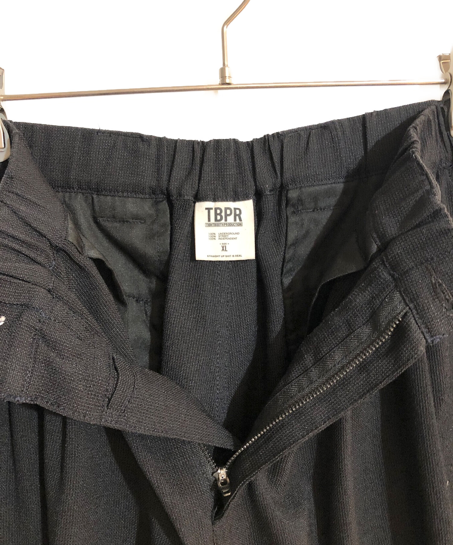 TIGHTBOOTH PRODUCTION (タイトブースプロダクション) SYNTHE CORD CROPPED PANTS/クロップドパンツ  ブラック サイズ:SIZE XL