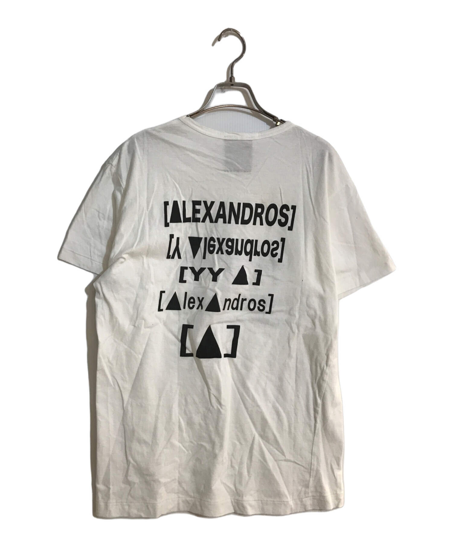 中古・古着通販】Yohji Yamamoto pour homme (ヨウジヤマモト プールオム) ALEXANDROS (アレキサンドロス)  17AW コラボTシャツ ホワイト サイズ:2｜ブランド・古着通販 トレファク公式【TREFAC FASHION】スマホサイト