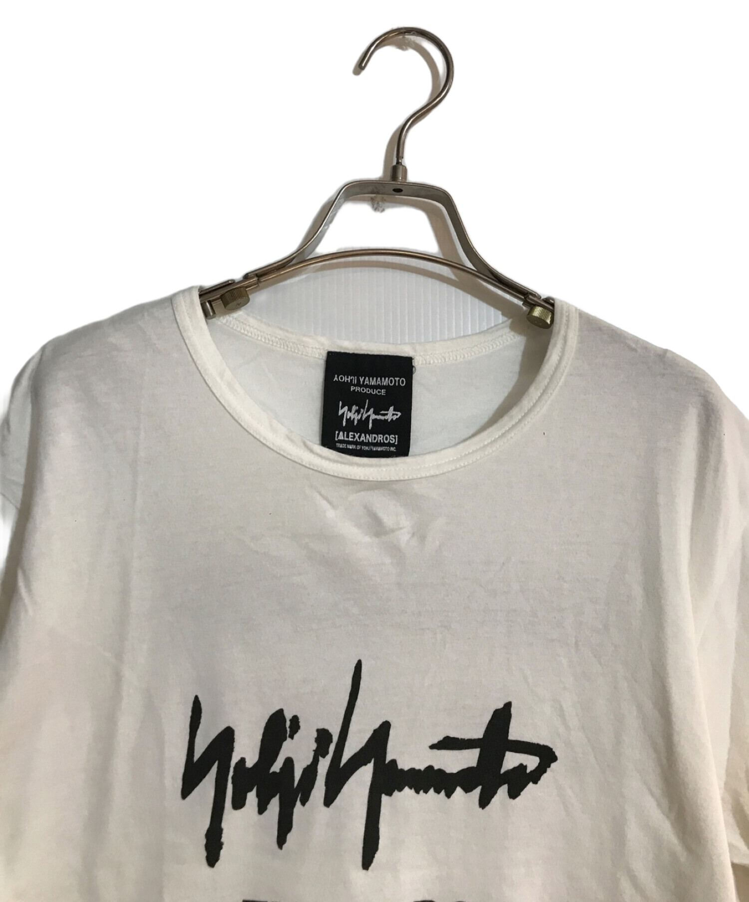 中古・古着通販】Yohji Yamamoto pour homme (ヨウジヤマモト プールオム) ALEXANDROS (アレキサンドロス)  17AW コラボTシャツ ホワイト サイズ:2｜ブランド・古着通販 トレファク公式【TREFAC FASHION】スマホサイト