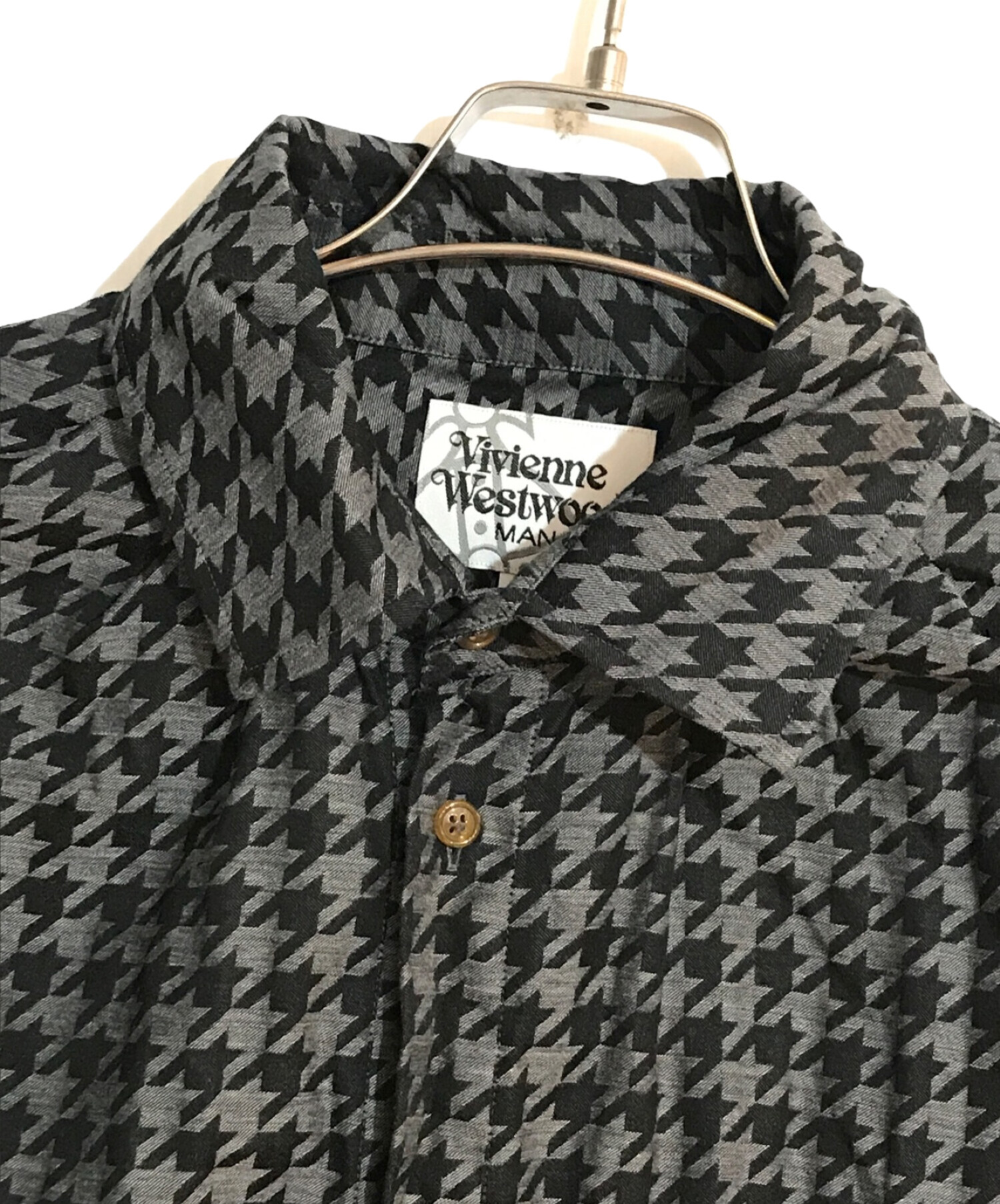 Vivienne Westwood man (ヴィヴィアン ウェストウッド マン) スタートゥースジャカード グラフィティカラーシャツ グレー  サイズ:50