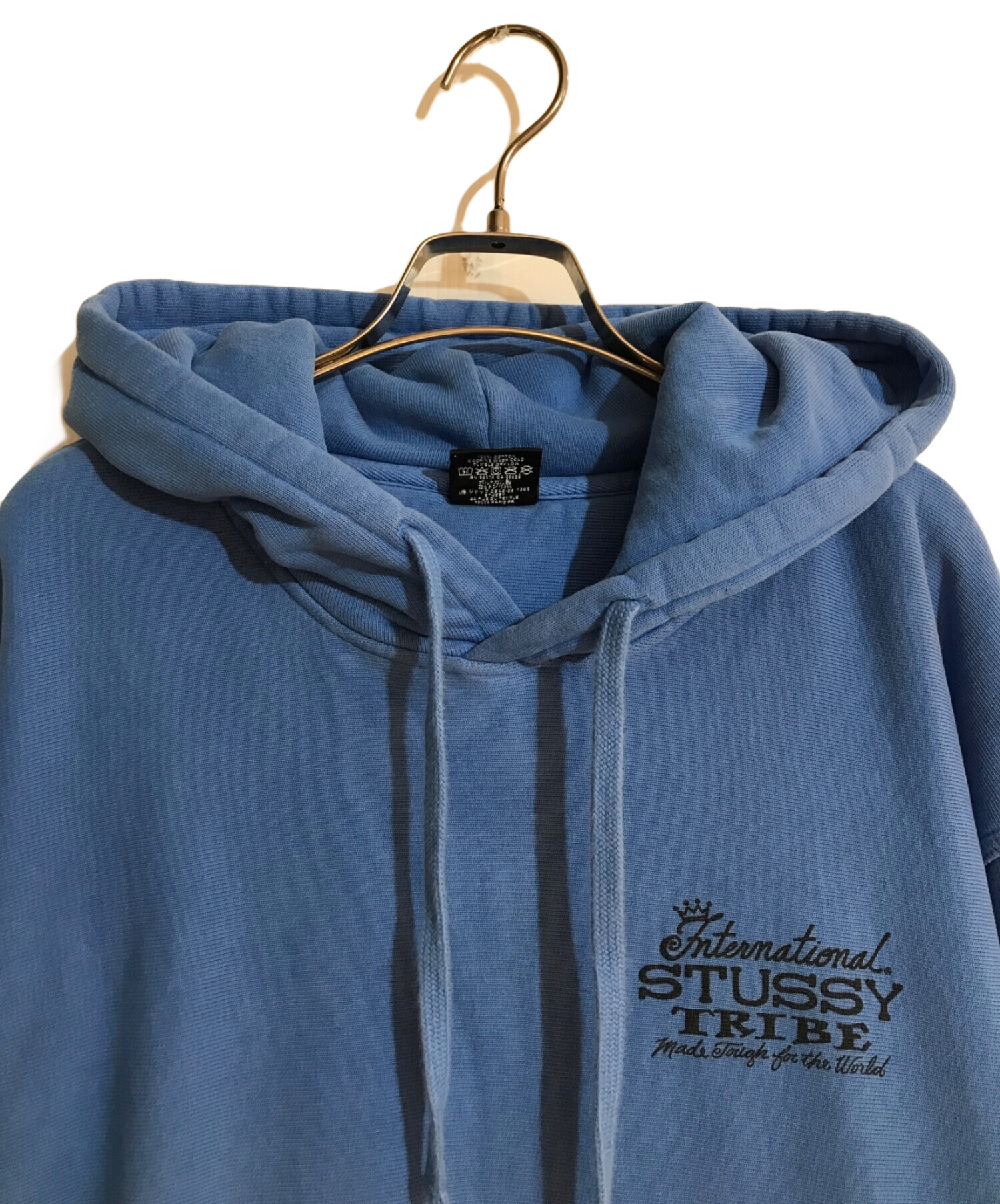 stussy (ステューシー) TRIBE プルオーバー パーカー ネイビー サイズ:L