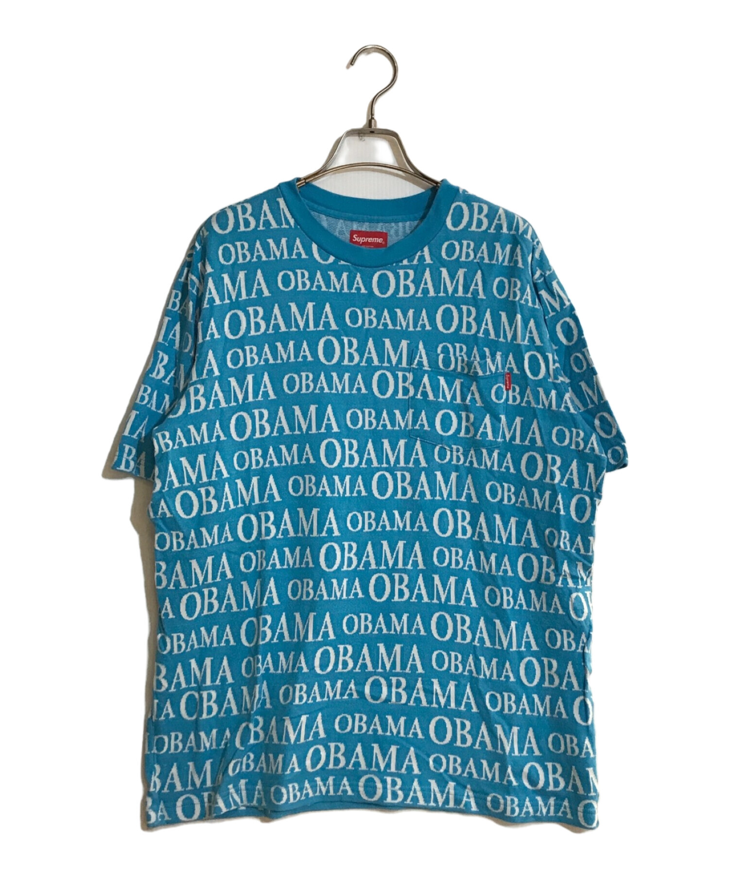 中古・古着通販】SUPREME (シュプリーム) 18FW Obama Jacquard S/S Top/18FWオバマジャガードS/Sトップ ブルー  サイズ:M｜ブランド・古着通販 トレファク公式【TREFAC FASHION】スマホサイト