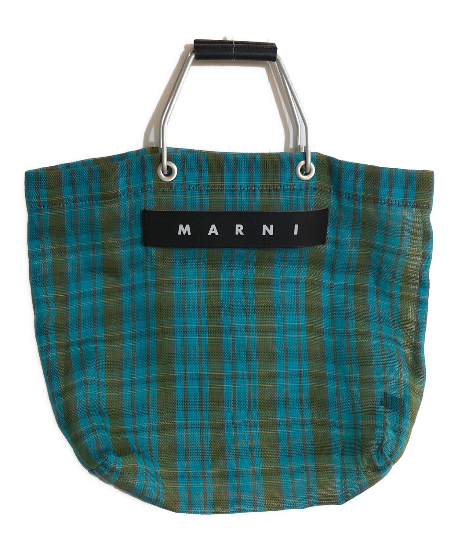 中古・古着通販】MARNI (マルニ) フラワーカフェストライプハンドバッグ ブルー｜ブランド・古着通販 トレファク公式【TREFAC  FASHION】スマホサイト