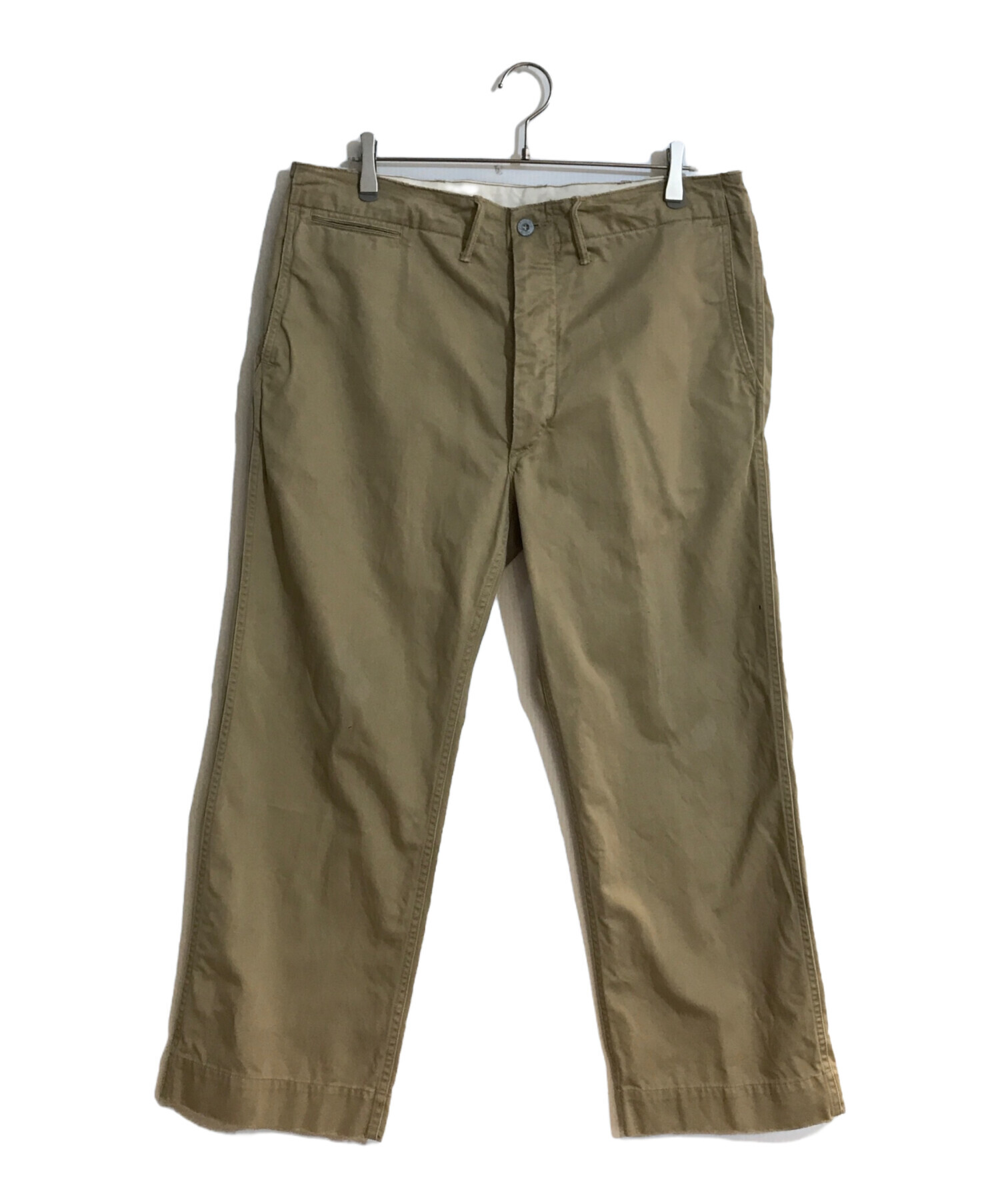 RRL (ダブルアールエル) BEAMS PLUS (ビームスプラス) VH-63 USミリタリーチノ ベージュ サイズ:SIZE 34