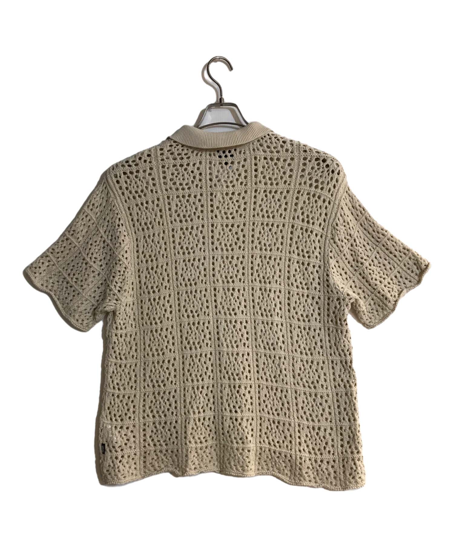 中古・古着通販】stussy (ステューシー) CROCHET SHIRT アイボリー サイズ:L｜ブランド・古着通販 トレファク公式【TREFAC  FASHION】スマホサイト