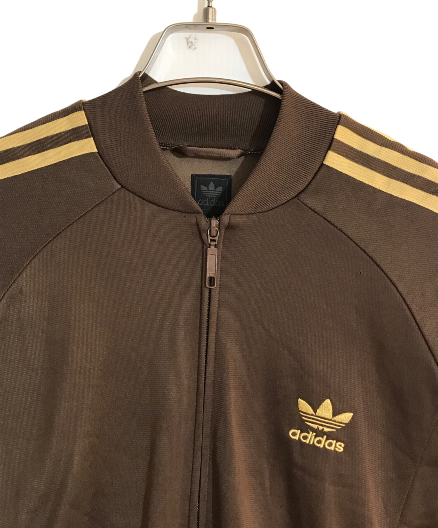 adidas (アディダス) トラックジャケット ブラウン サイズ:S