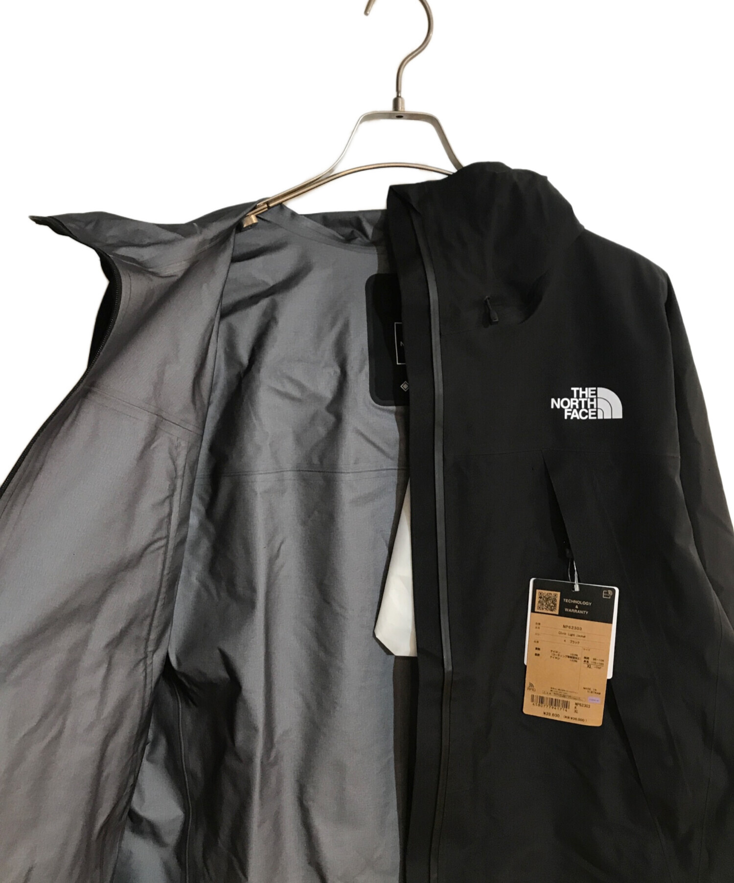 中古・古着通販】THE NORTH FACE (ザ ノース フェイス) Climb Light Jacket/ クライムライトジャケット ブラック  サイズ:SIZE XL 未使用品｜ブランド・古着通販 トレファク公式【TREFAC FASHION】スマホサイト