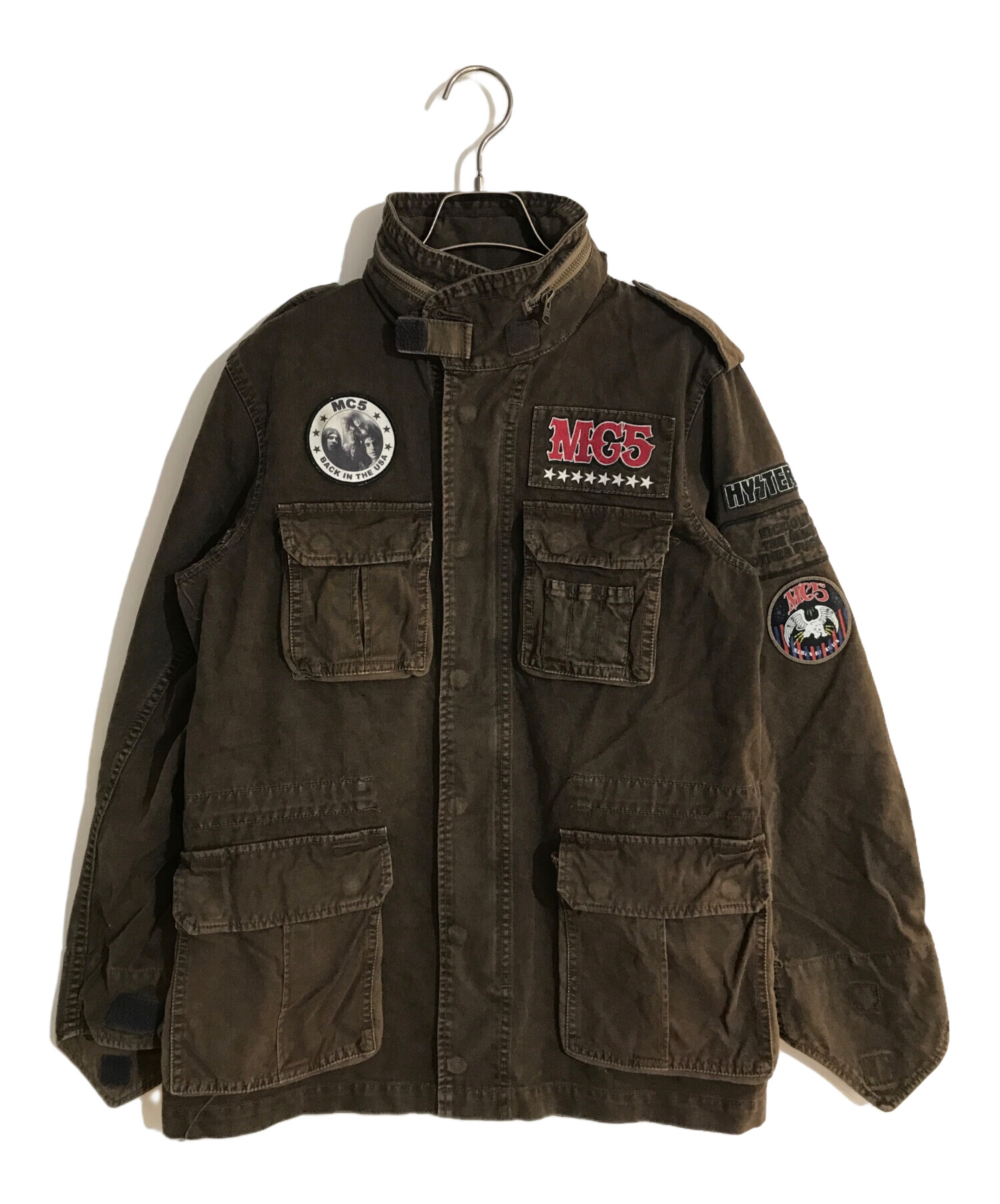 中古・古着通販】Hysteric Glamour (ヒステリックグラマー) M-65タイプ ワッペン付ジャケット ブラウン  サイズ:Free｜ブランド・古着通販 トレファク公式【TREFAC FASHION】スマホサイト