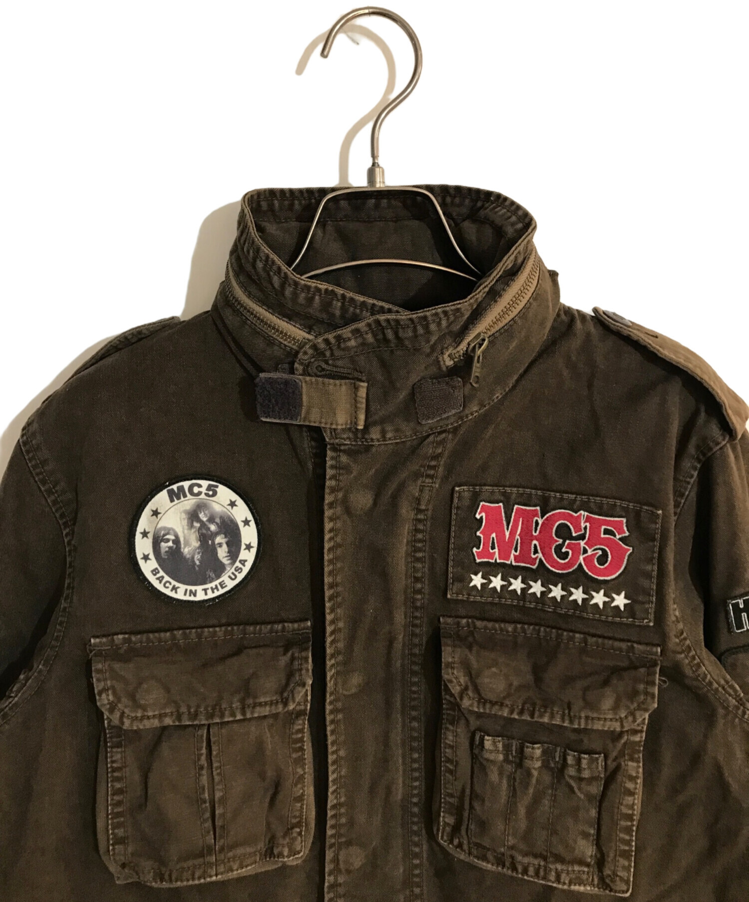 中古・古着通販】Hysteric Glamour (ヒステリックグラマー) M-65タイプ ワッペン付ジャケット ブラウン  サイズ:Free｜ブランド・古着通販 トレファク公式【TREFAC FASHION】スマホサイト