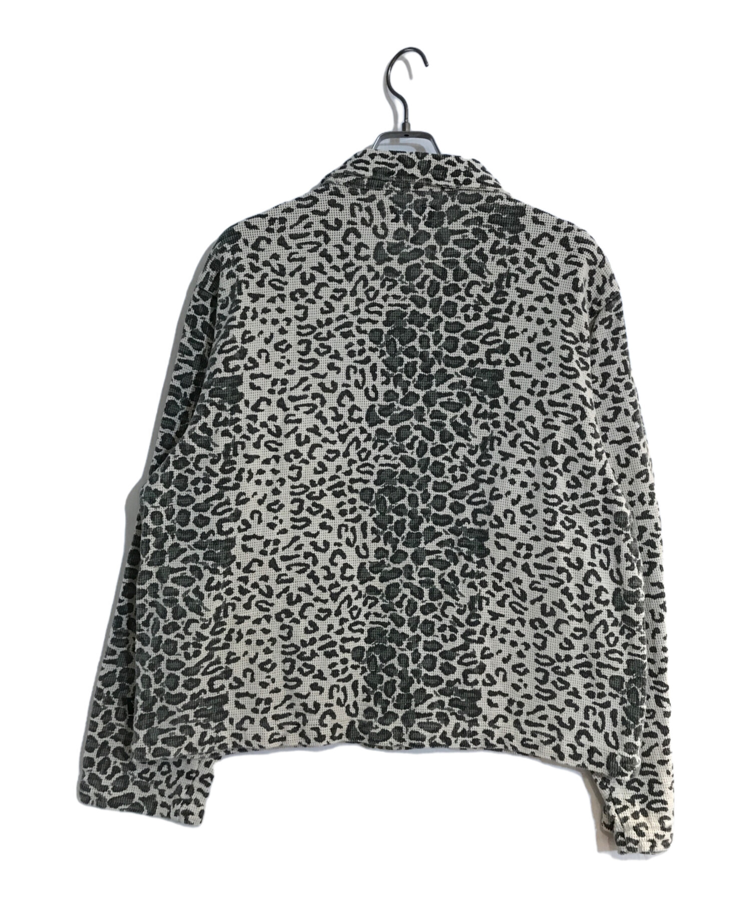 stussy (ステューシー) leopard mesh zip jacket/レオパードメッシュジップジャケット ベージュ サイズ:M