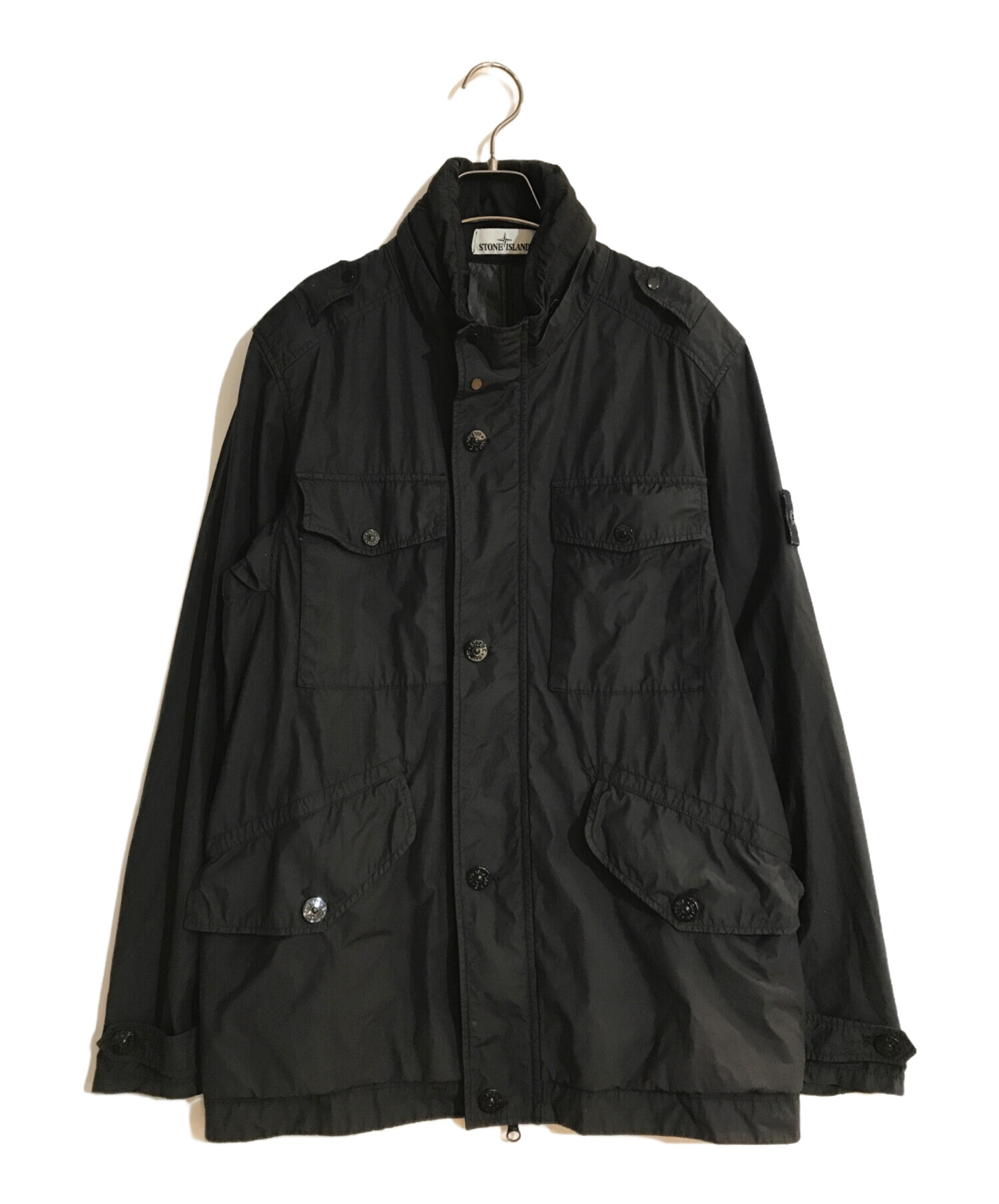 中古・古着通販】STONE ISLAND (ストーンアイランド) 4Pフーデッド ミリタリージャケット ブラック サイズ:S｜ブランド・古着通販  トレファク公式【TREFAC FASHION】スマホサイト