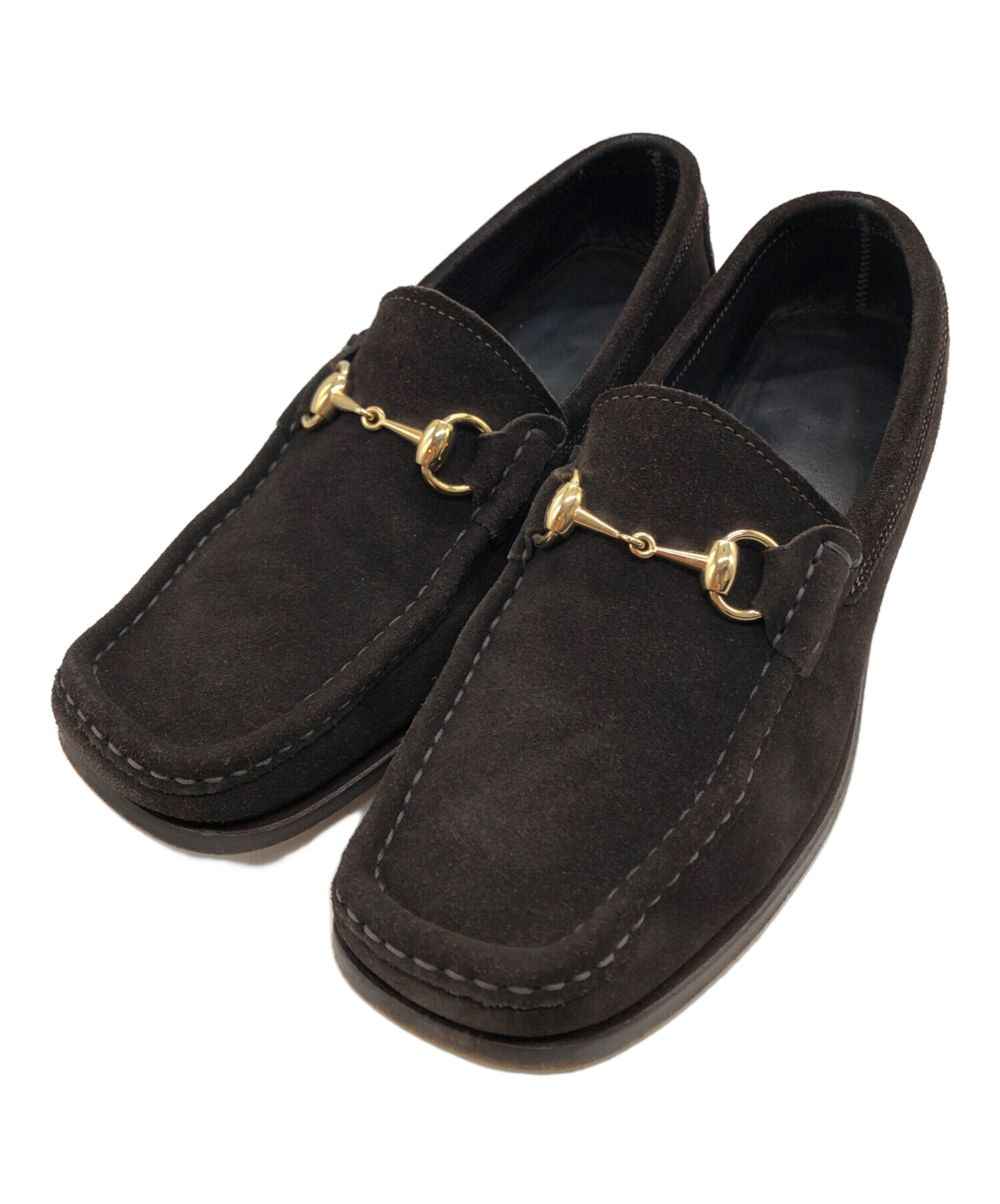 GUCCI (グッチ) モカシン ビットローファー ブラウン サイズ:SIZE 40 1/2E