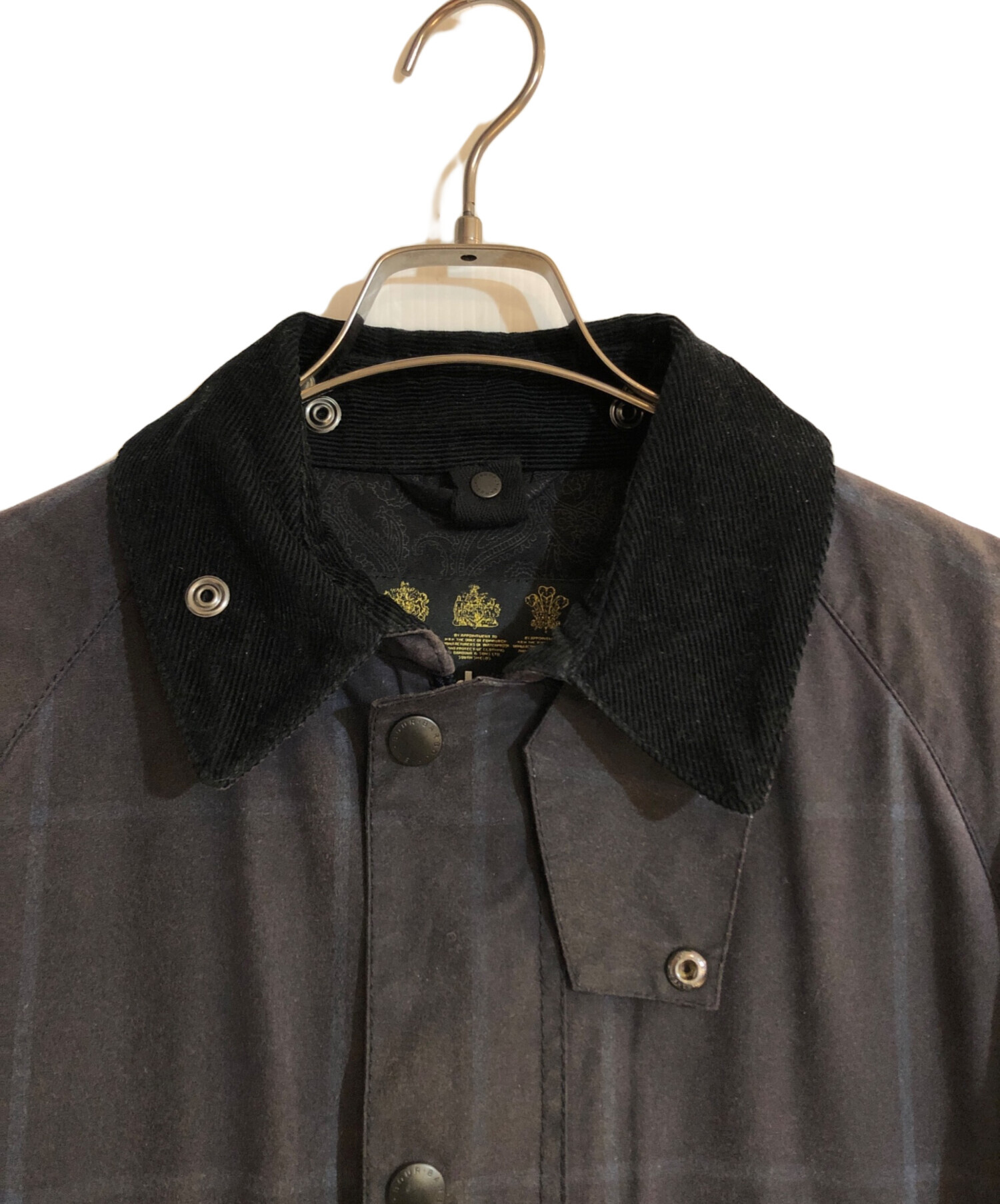 Barbour (バブアー) SL BEDALE WINDOW PANE/ウィンドウペン ネイビー サイズ:38