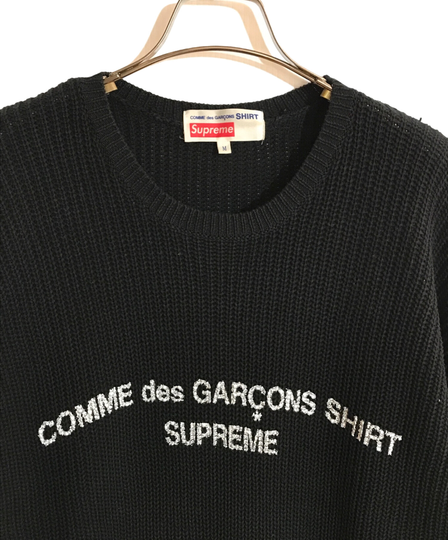 Supreme (シュプリーム) COMME des GARCONS (コムデギャルソン) SWEATER/セーター ブラック サイズ:M