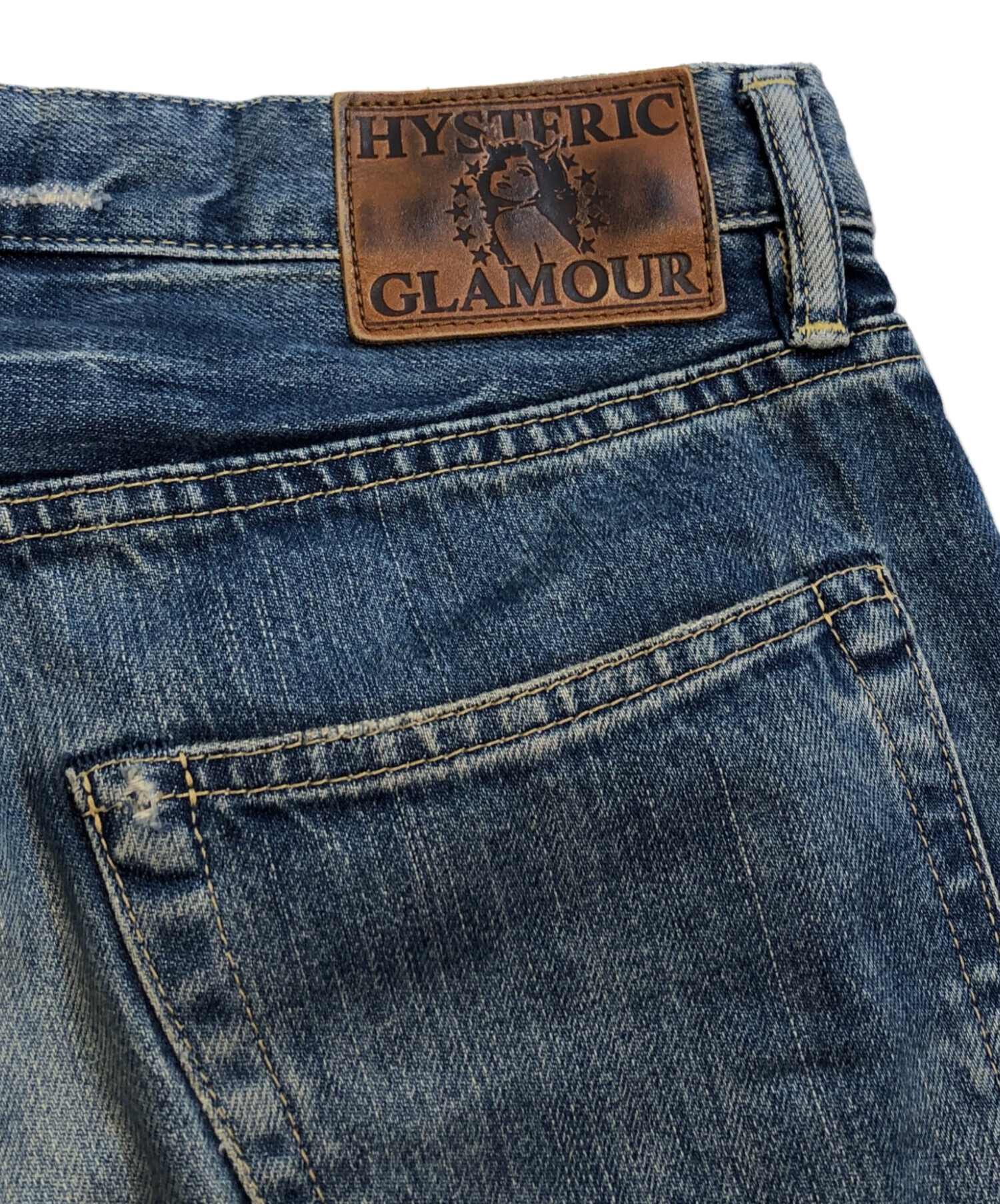 中古・古着通販】Hysteric Glamour (ヒステリックグラマー) 小窓 SP加工 セルビッチ デニム ブルー  サイズ:32｜ブランド・古着通販 トレファク公式【TREFAC FASHION】スマホサイト