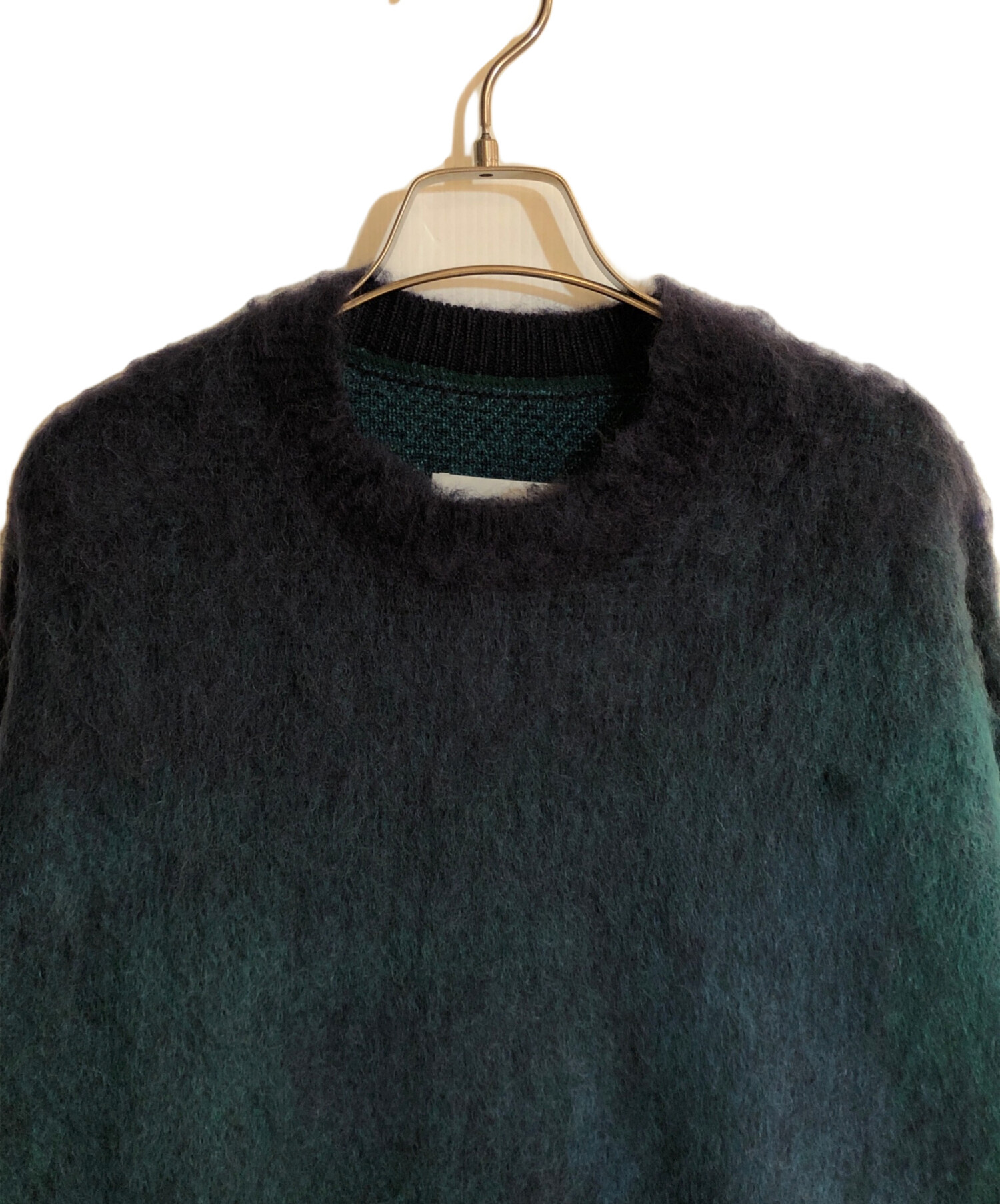 stein (シュタイン) OVERSIZED GRADATION MOHAIR LS/オーバーサイズグラデーションモヘアLS ブルー サイズ:M