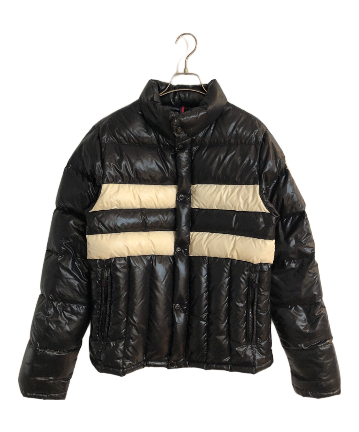 MONCLER (モンクレール) THOMAS ダウンジャケット ブラック×ホワイト サイズ:3