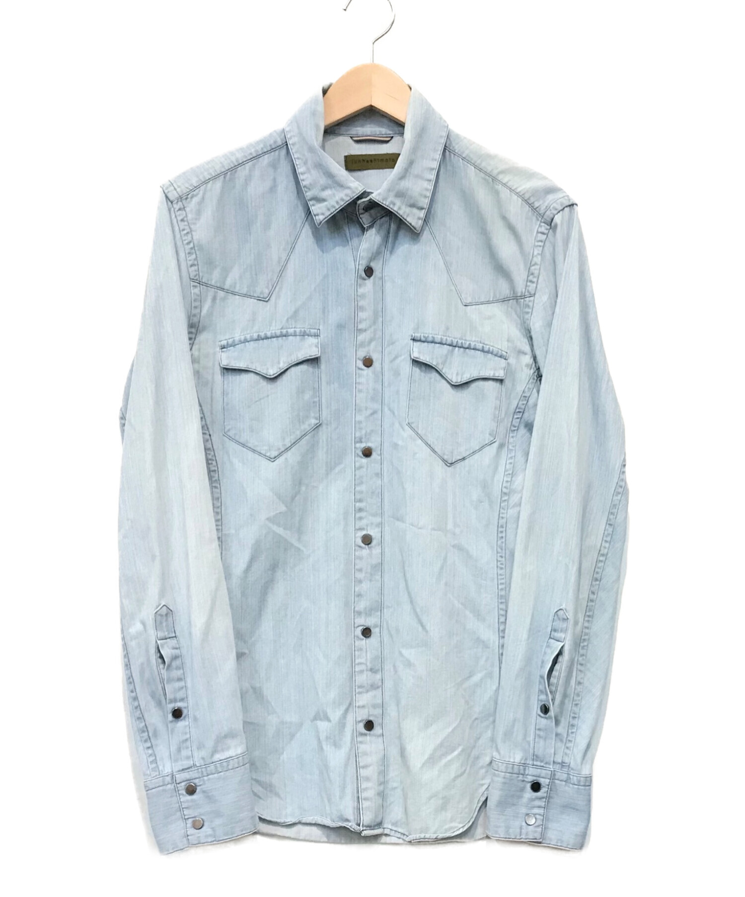 Junhashimoto (ジュンハシモト) MODERN WESTERN SHIRT ブルー サイズ:3