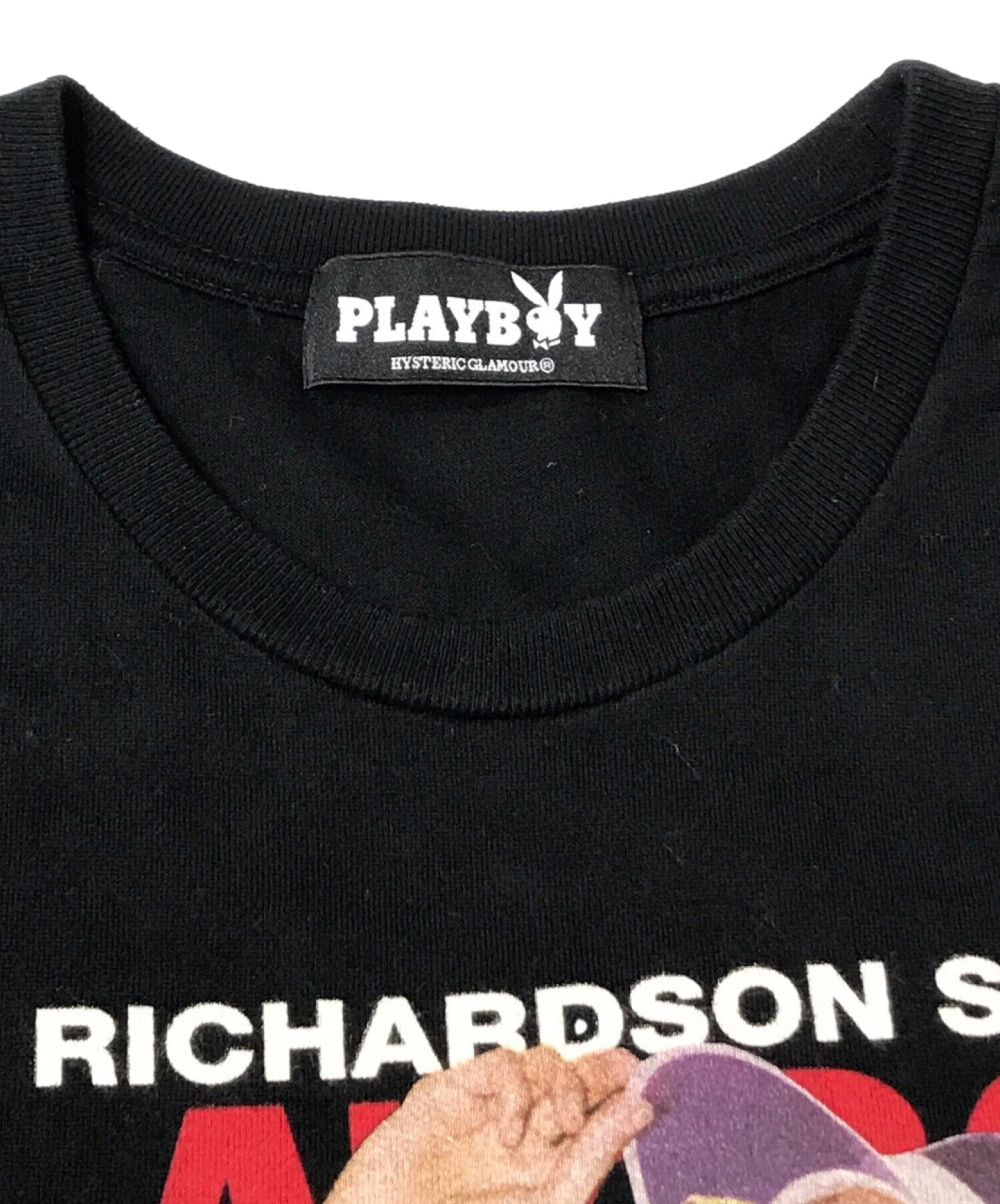 Hysteric Glamour (ヒステリックグラマー) PLAYBOYプリントTシャツ ブラック サイズ:FREE