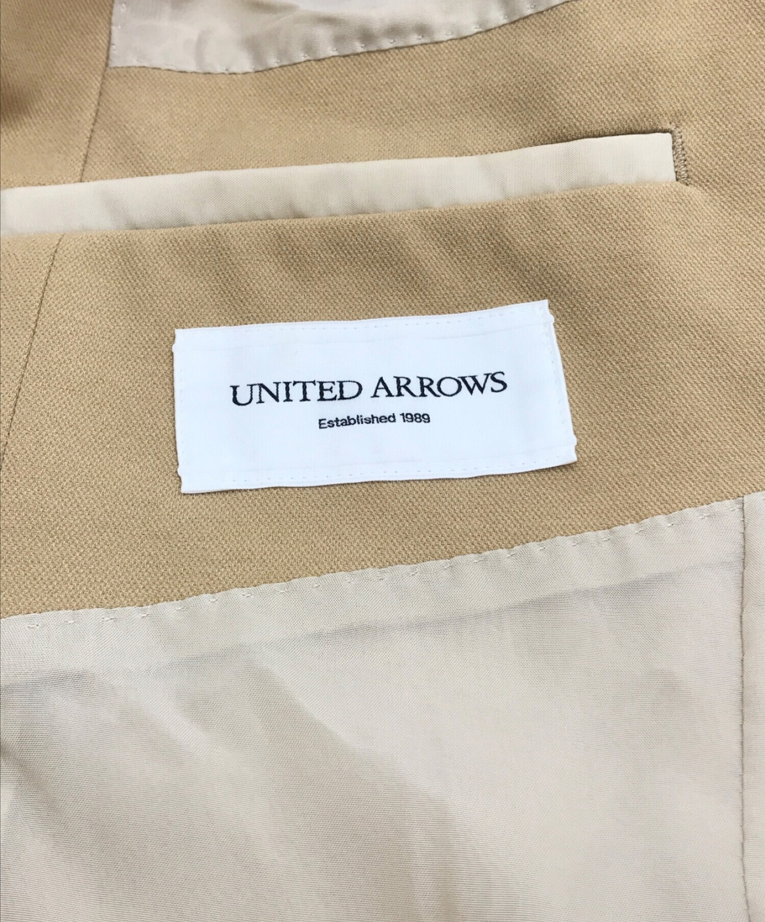 中古・古着通販】UNITED ARROWS (ユナイテッドアローズ) テーラードジャケット ベージュ サイズ:L｜ブランド・古着通販  トレファク公式【TREFAC FASHION】スマホサイト