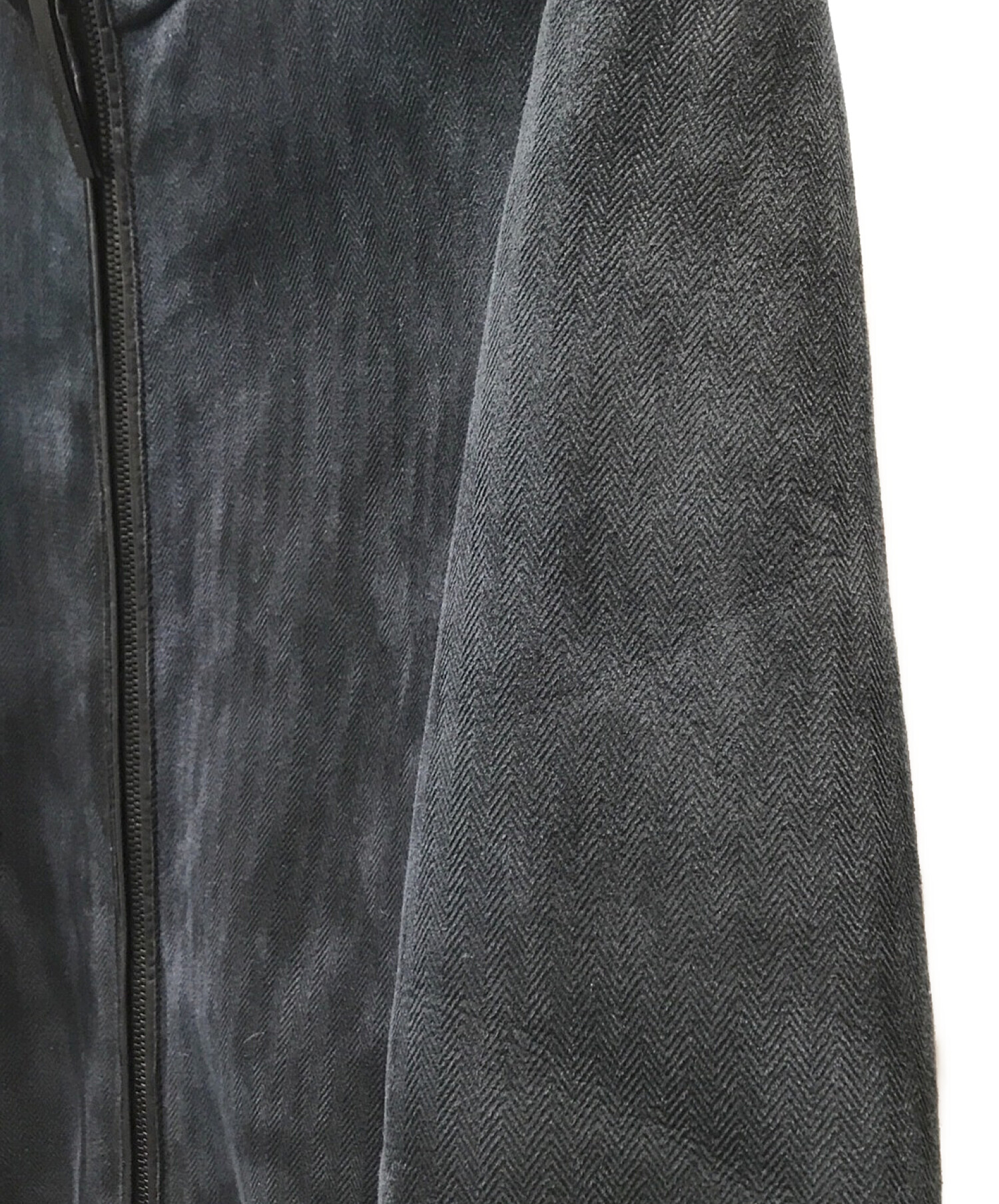 EMPORIO ARMANI (エンポリオアルマーニ) ムートンジャケット ブラック サイズ:50